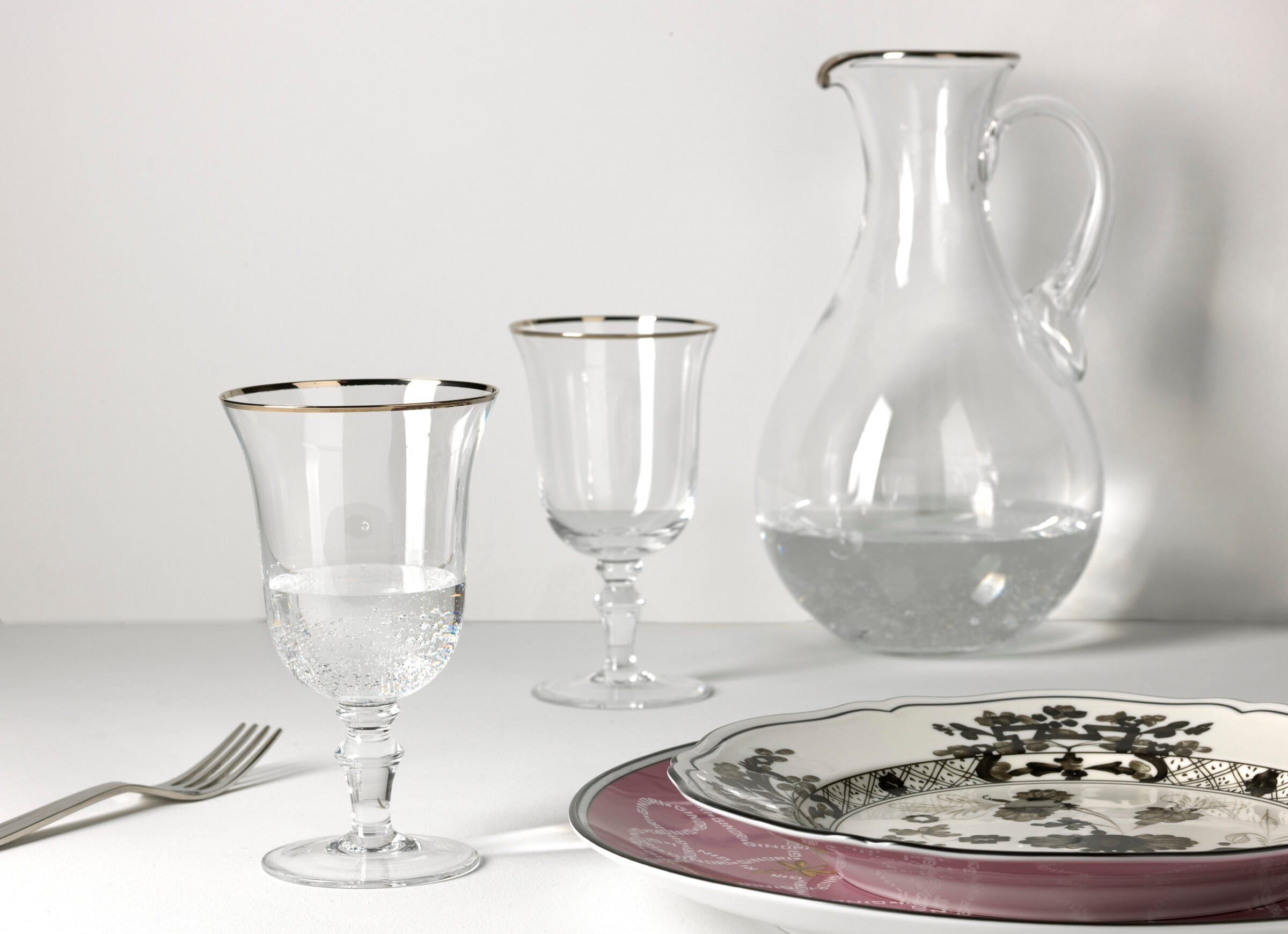 Ginori 1735 Medici Crystal Water Goblets - Thumbnail 3