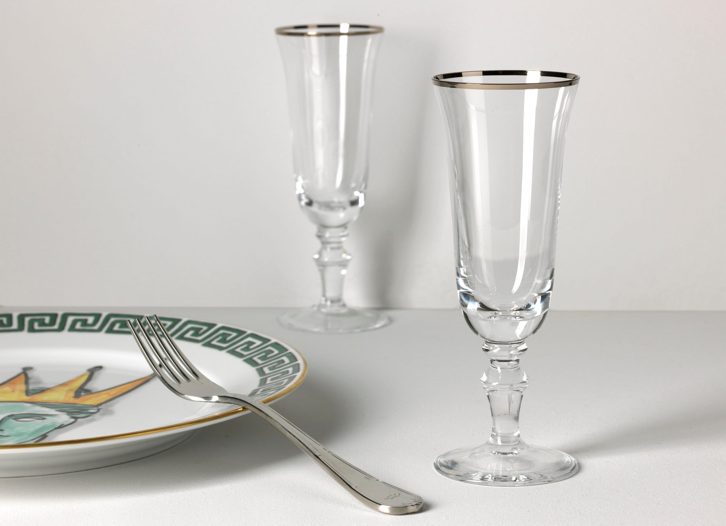 Ginori 1735 Medici Filo Platino Goblet - Thumbnail 2