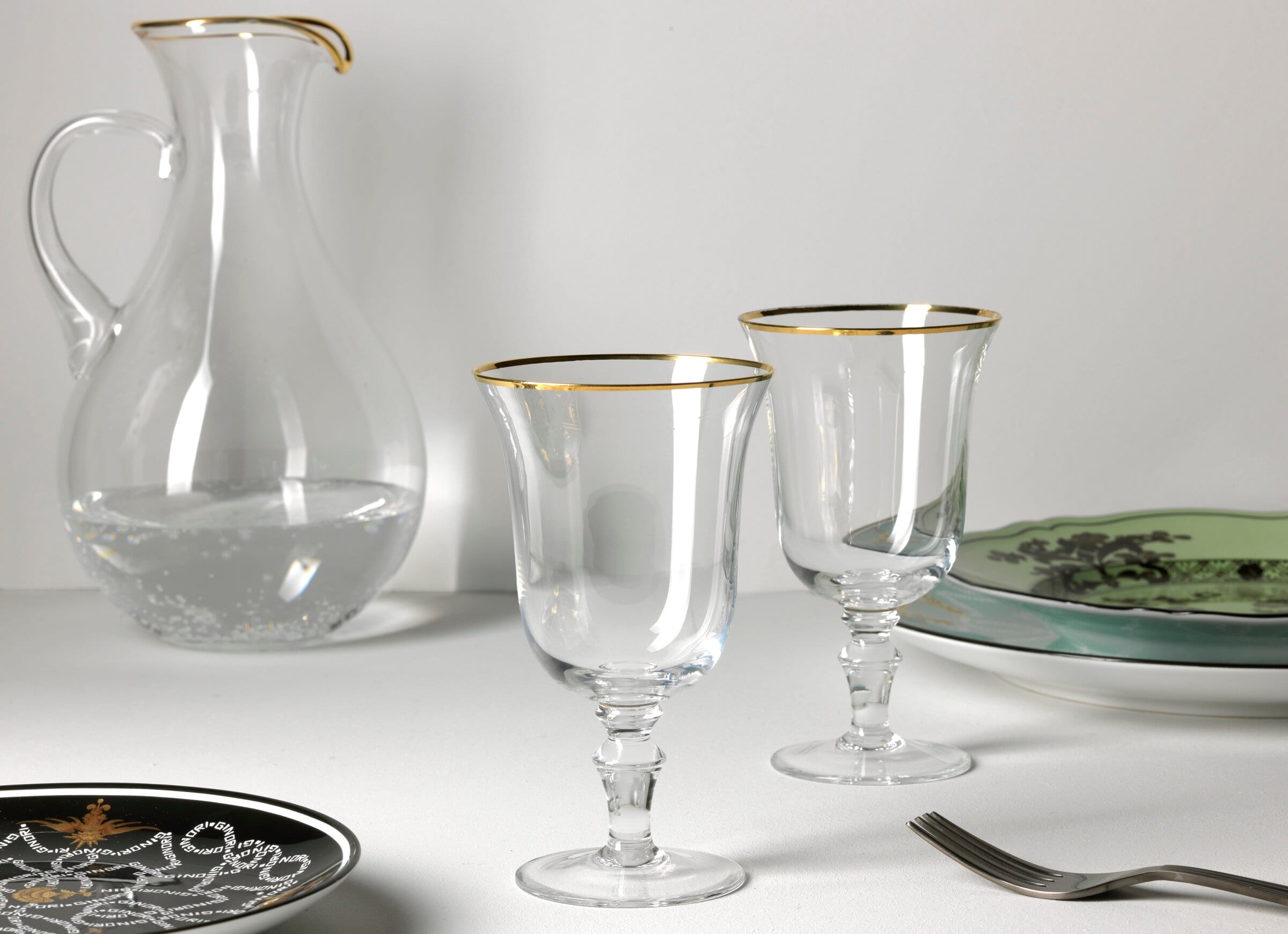 Ginori 1735 Medici Crystal Water Goblets - Thumbnail 5