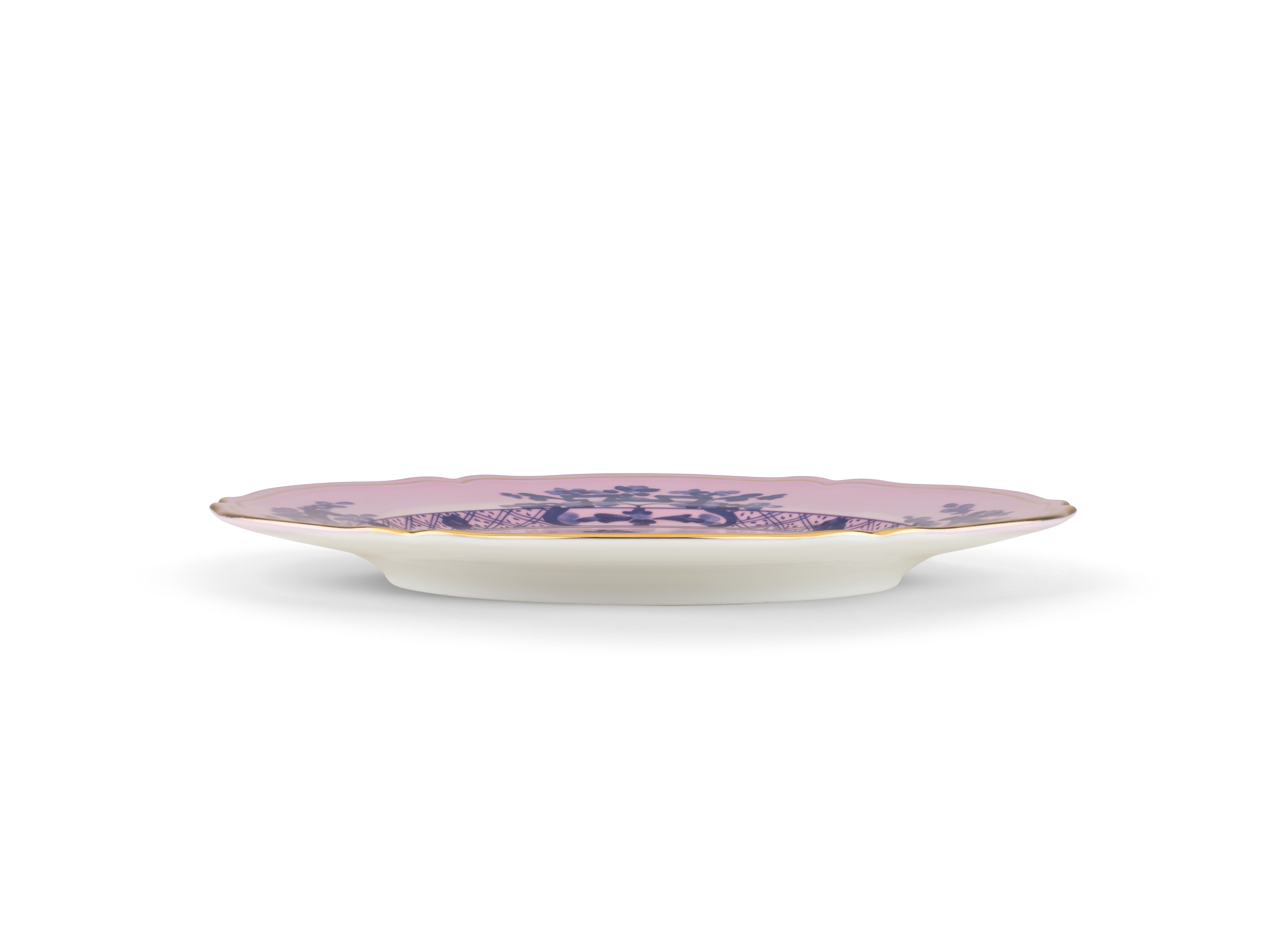 Azalea-pink porcelain charger plate | GINORI 1735