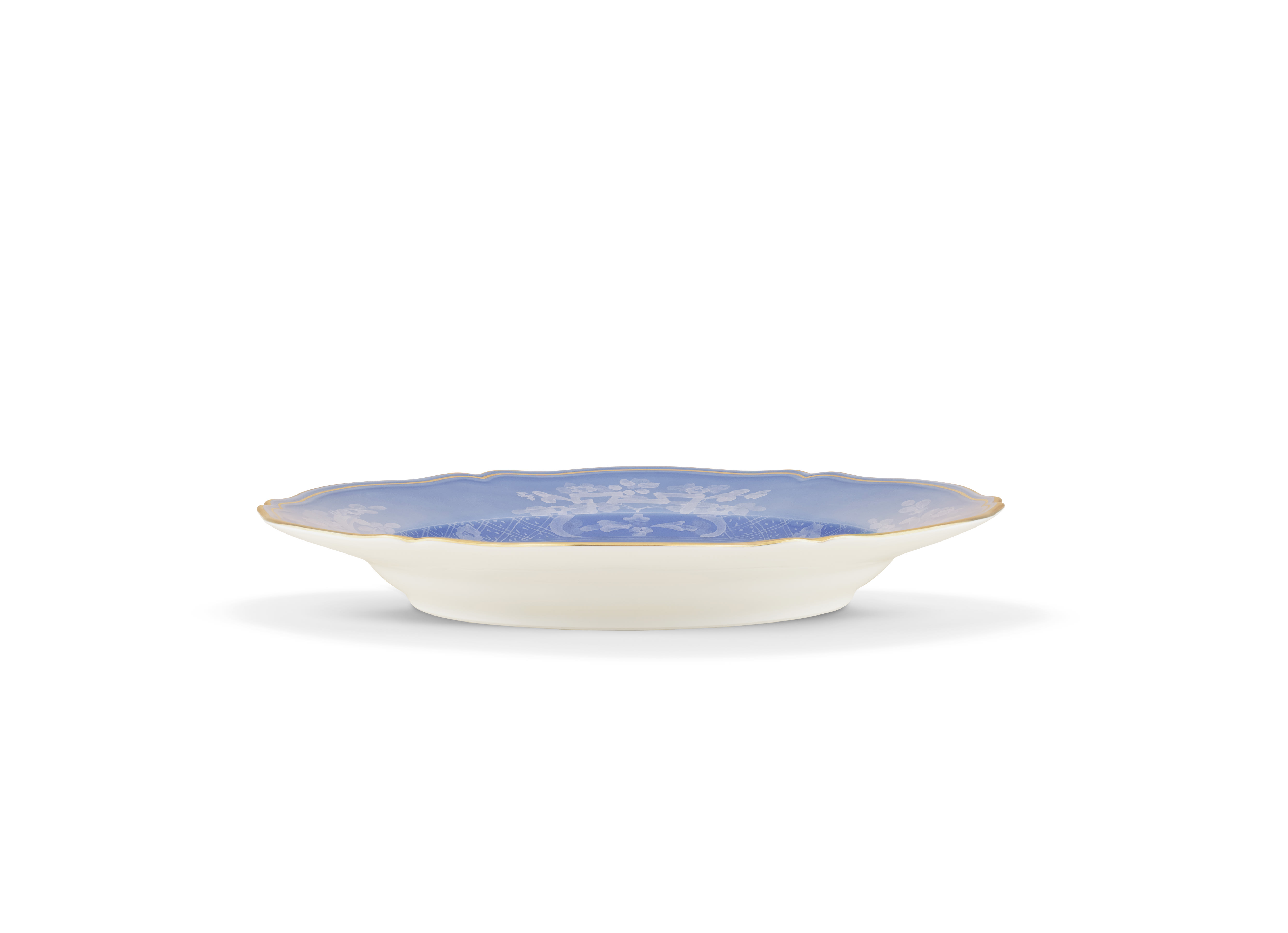 Periwinkle-blue porcelain round platter | Ginori1735 | GINORI 1735