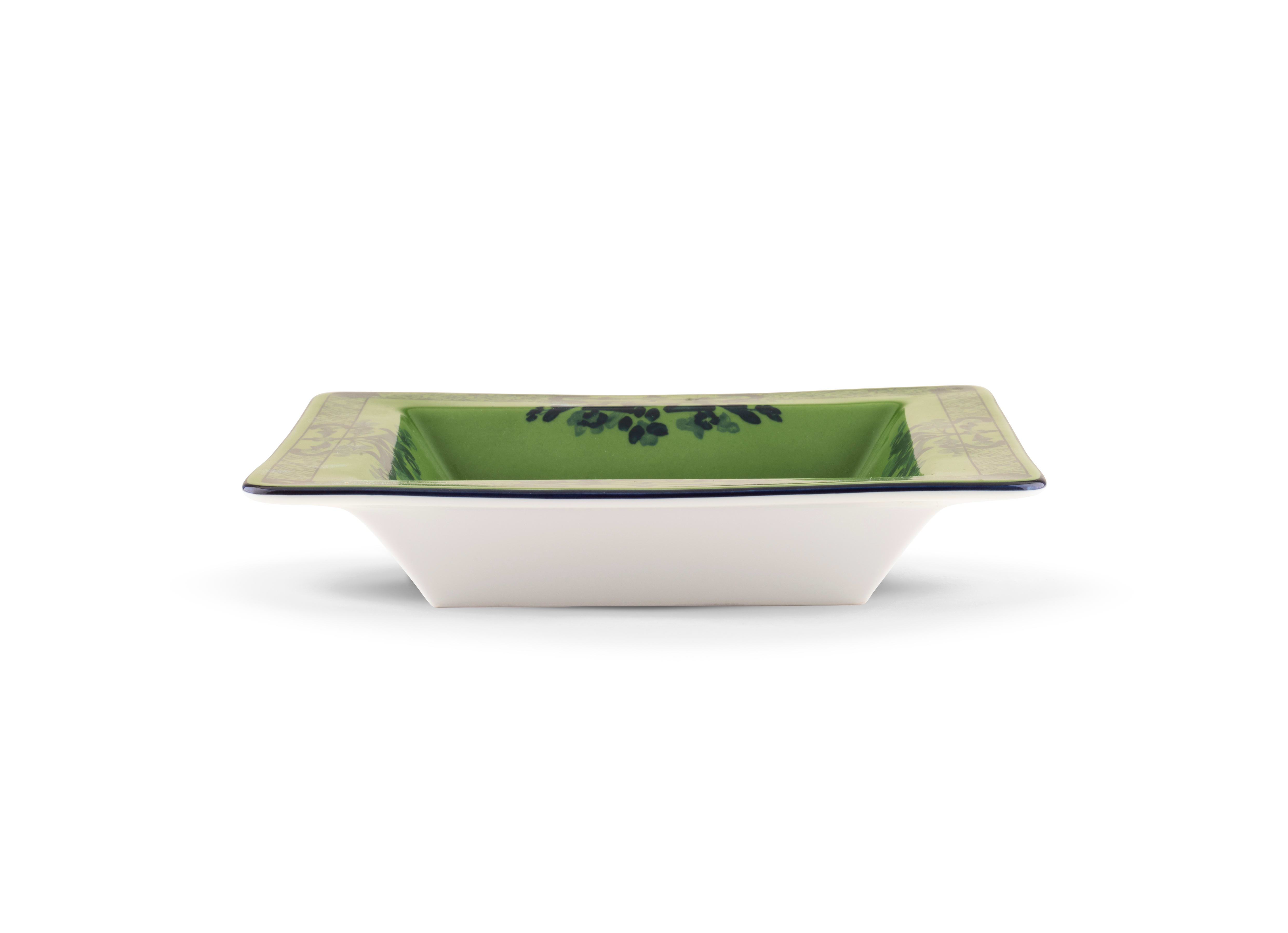 Green square porcelain vide poche | GINORI 1735