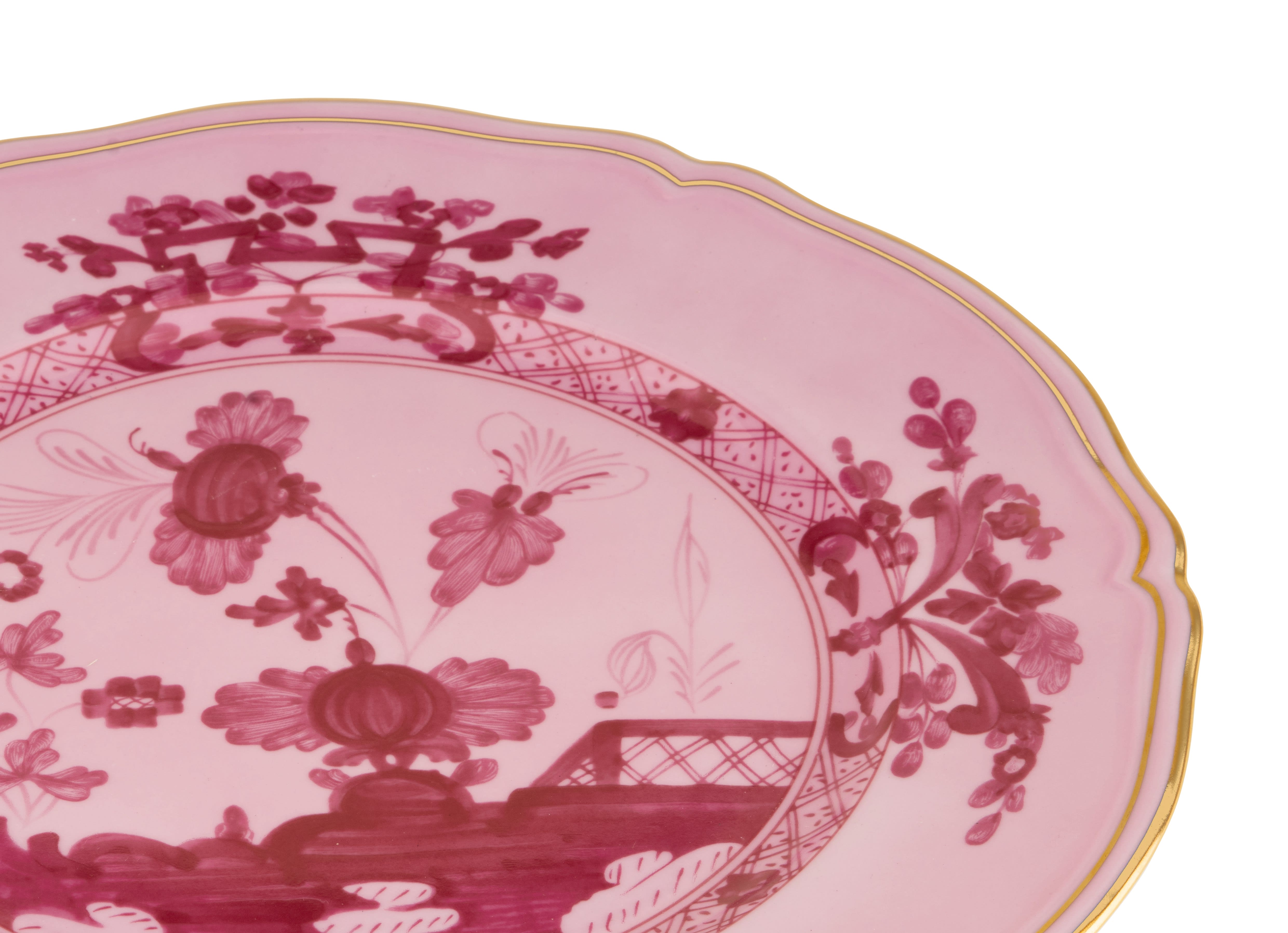 Mauve porcelain charger plate | GINORI 1735