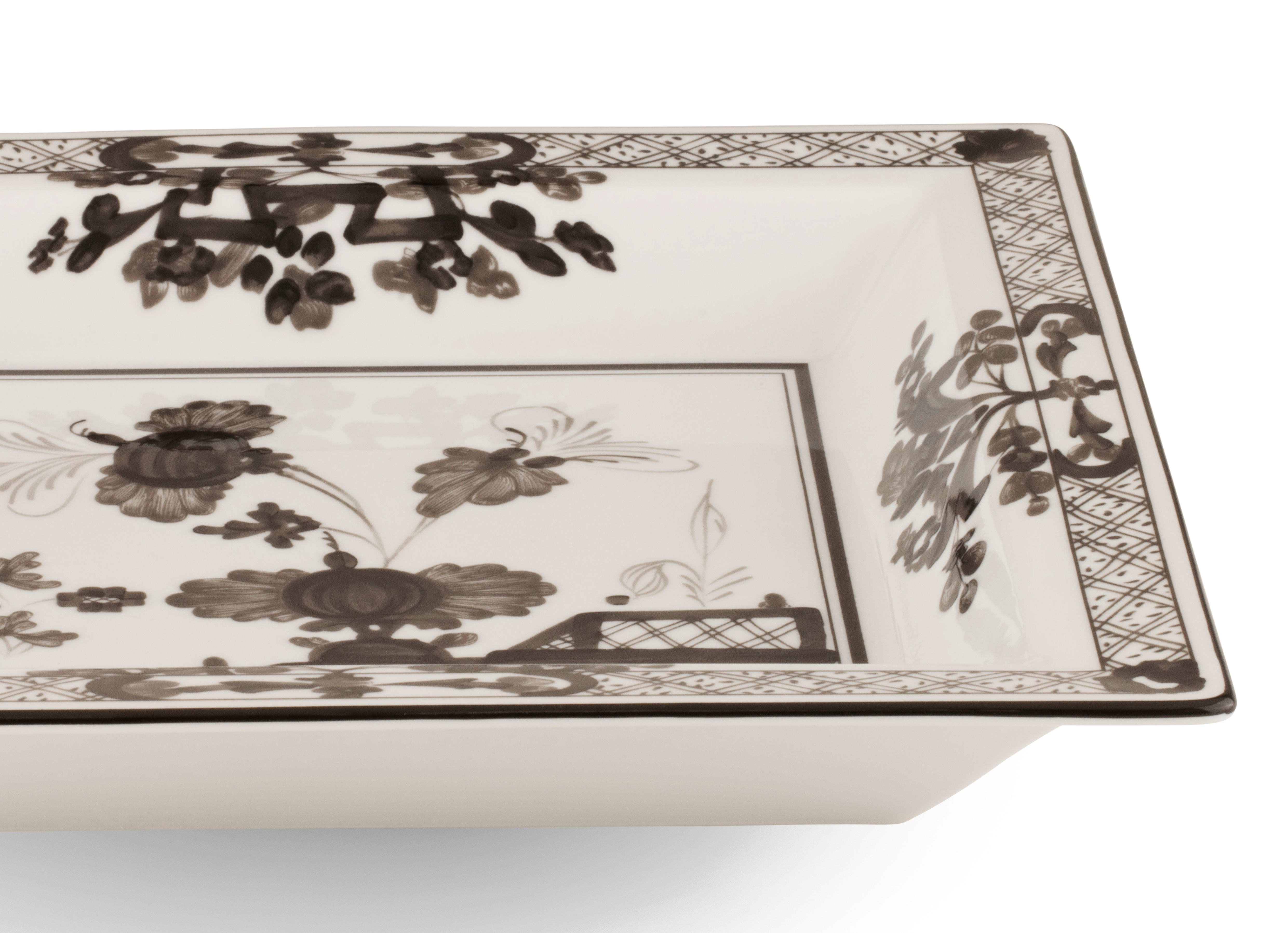 【レア】廃盤Richard Ginori バターケース Large white square porcelain vide poche | GINORI 1735