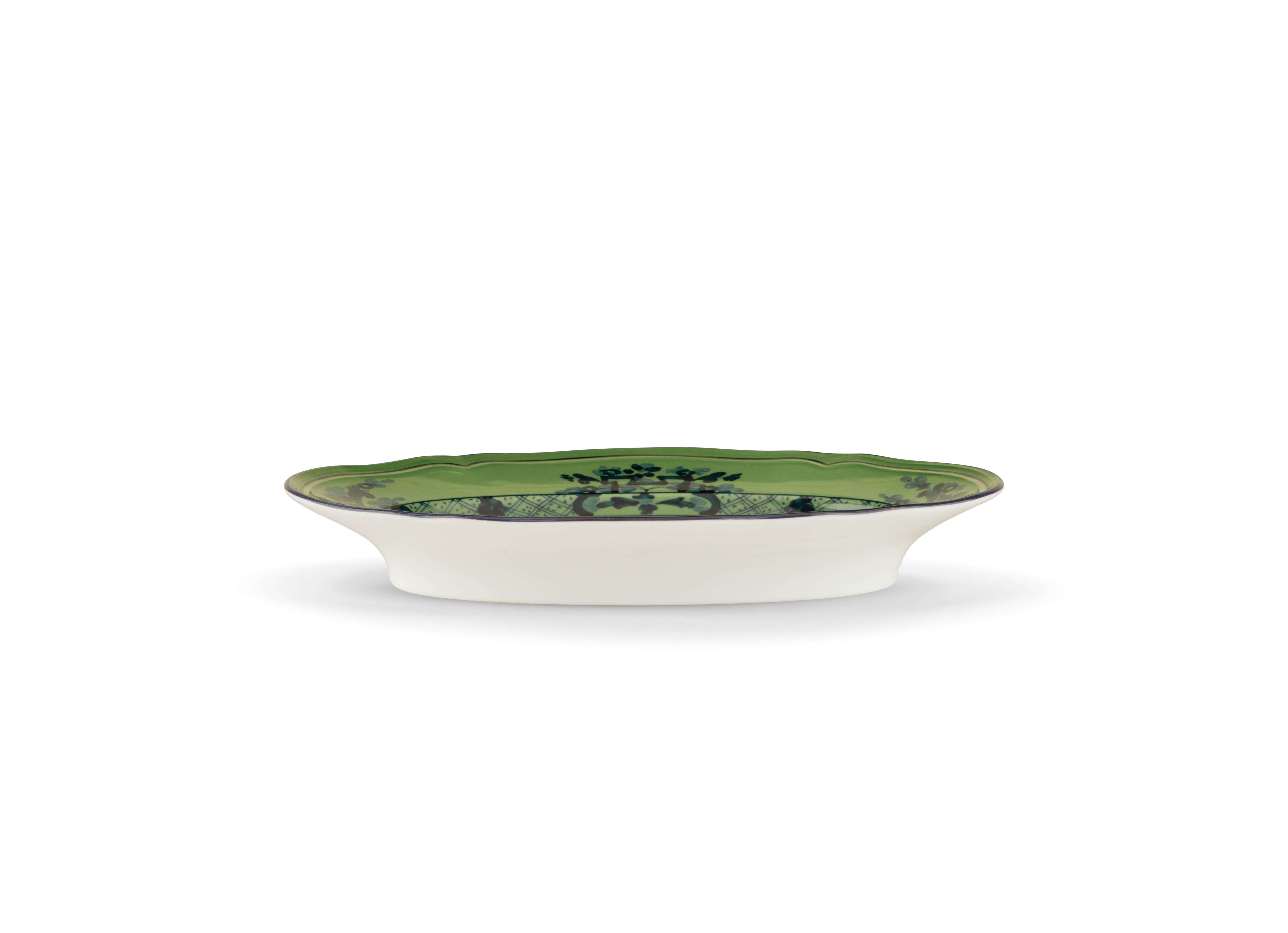 Malachite-green porcelain pickle dish | GINORI 1735