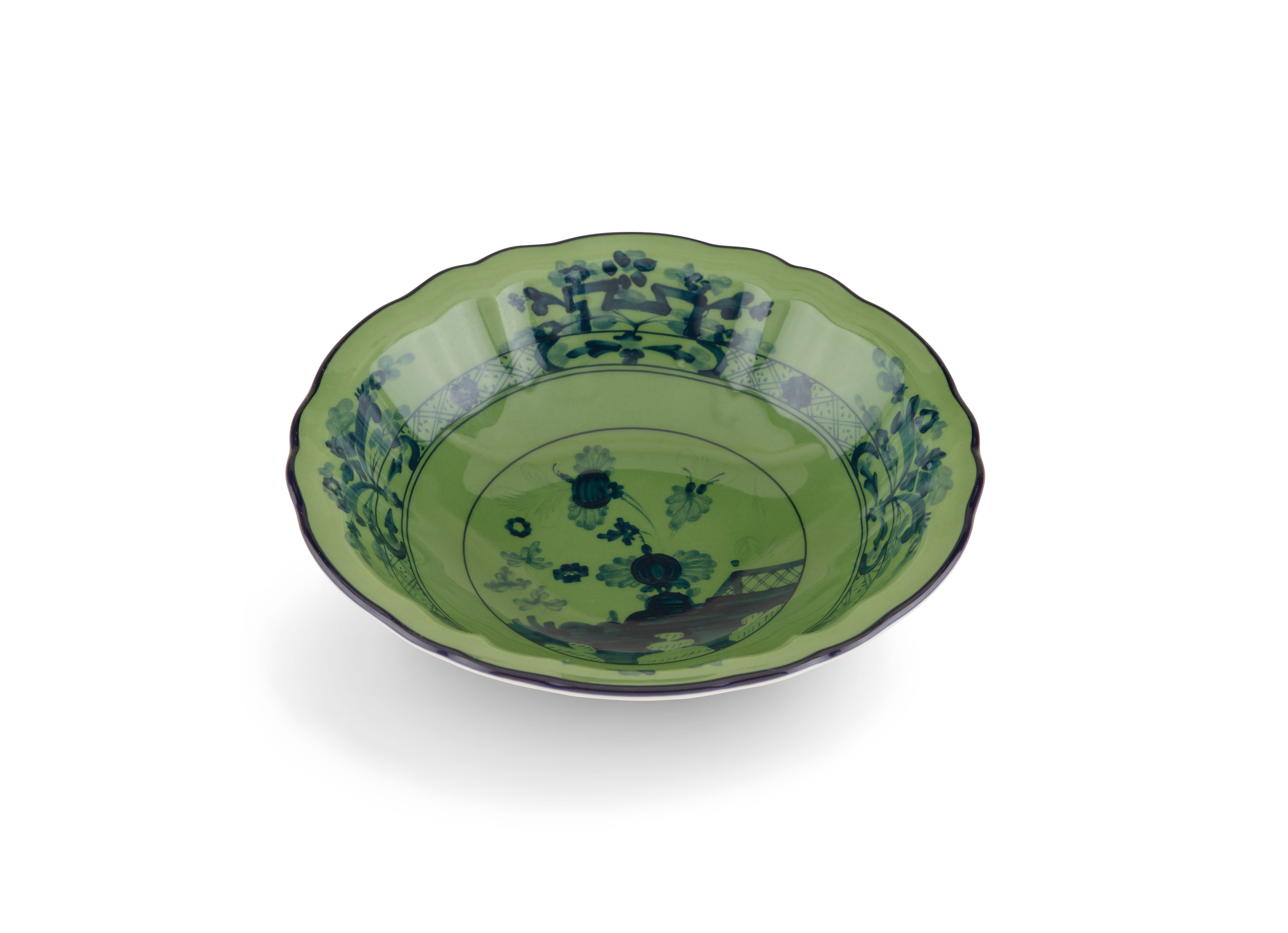 Malachite-green porcelain small bowl | GINORI 1735