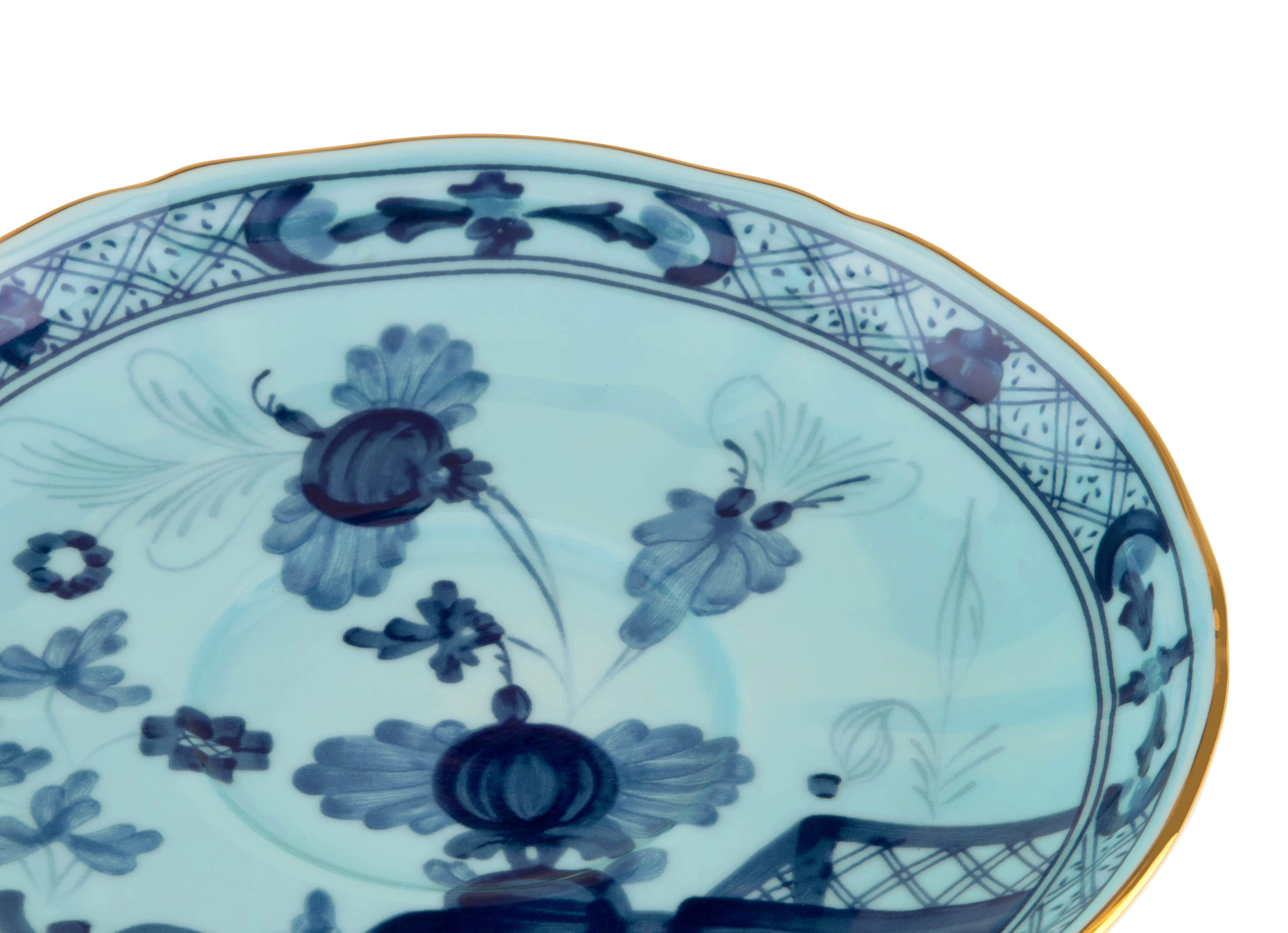 【新品】　リチャードジノリ　オリエンテイタリアーノ　　イリス2種×2枚(箱付) 98585-2-