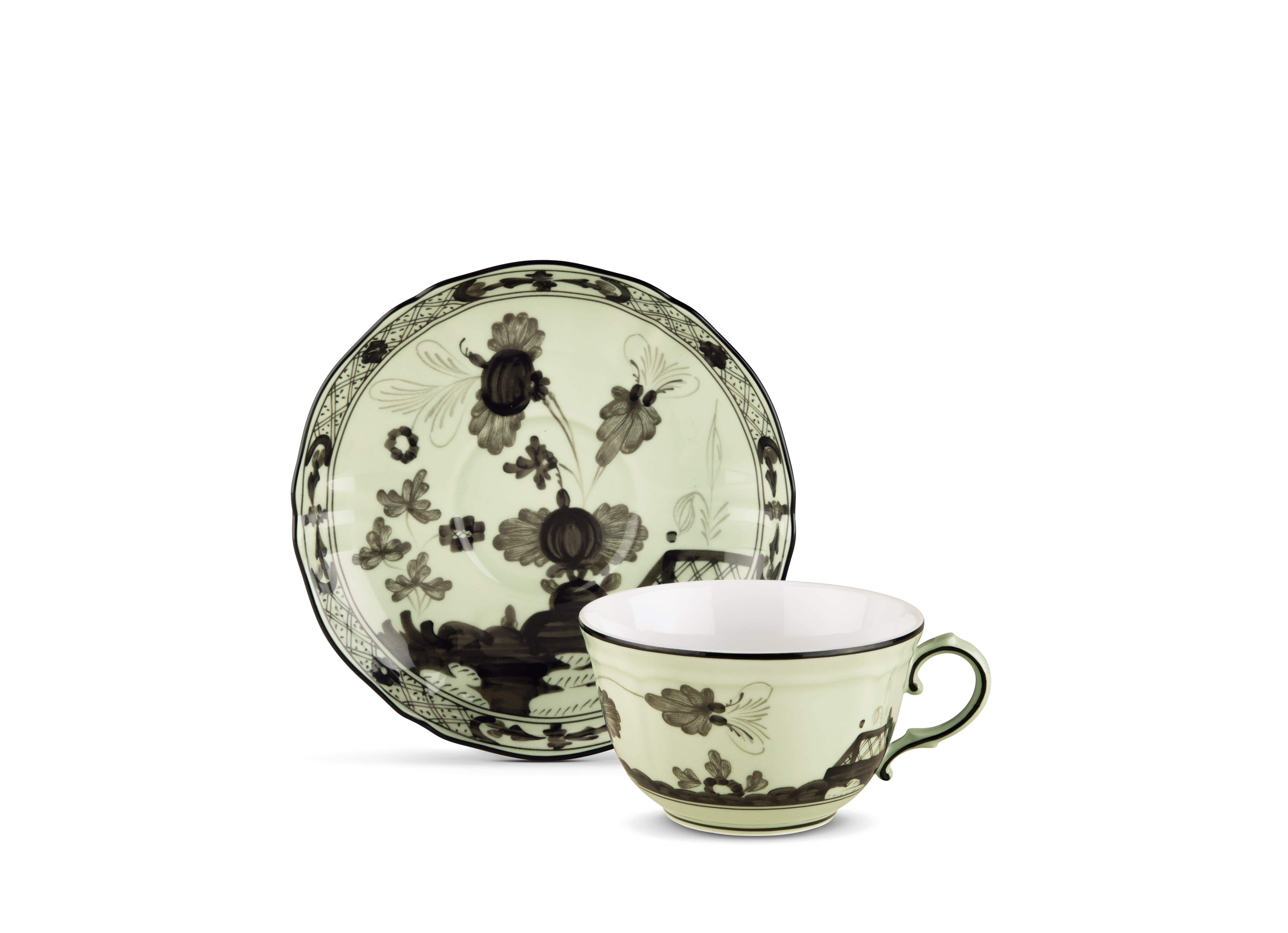 Barium-green porcelain tea cup | GINORI 1735