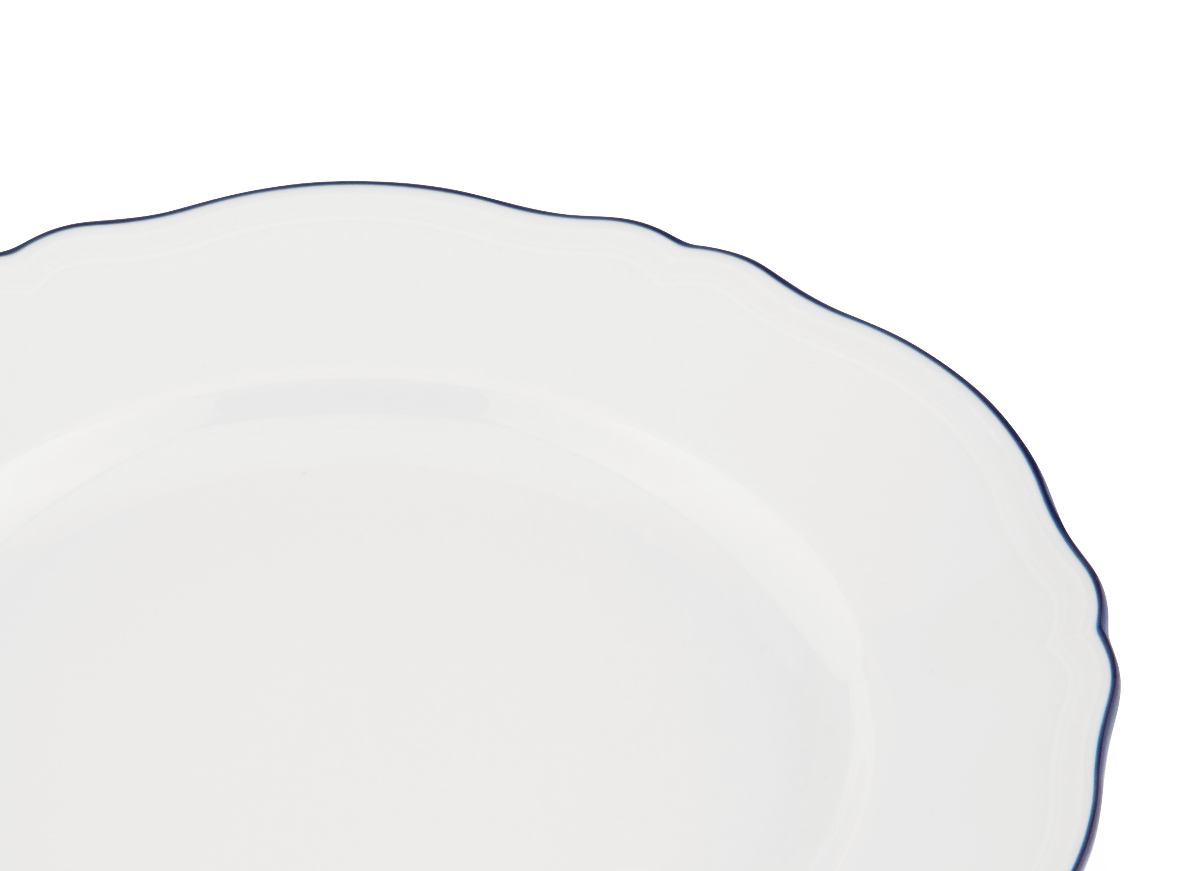 Cobalt blue flat plate | Corona | GINORI 1735