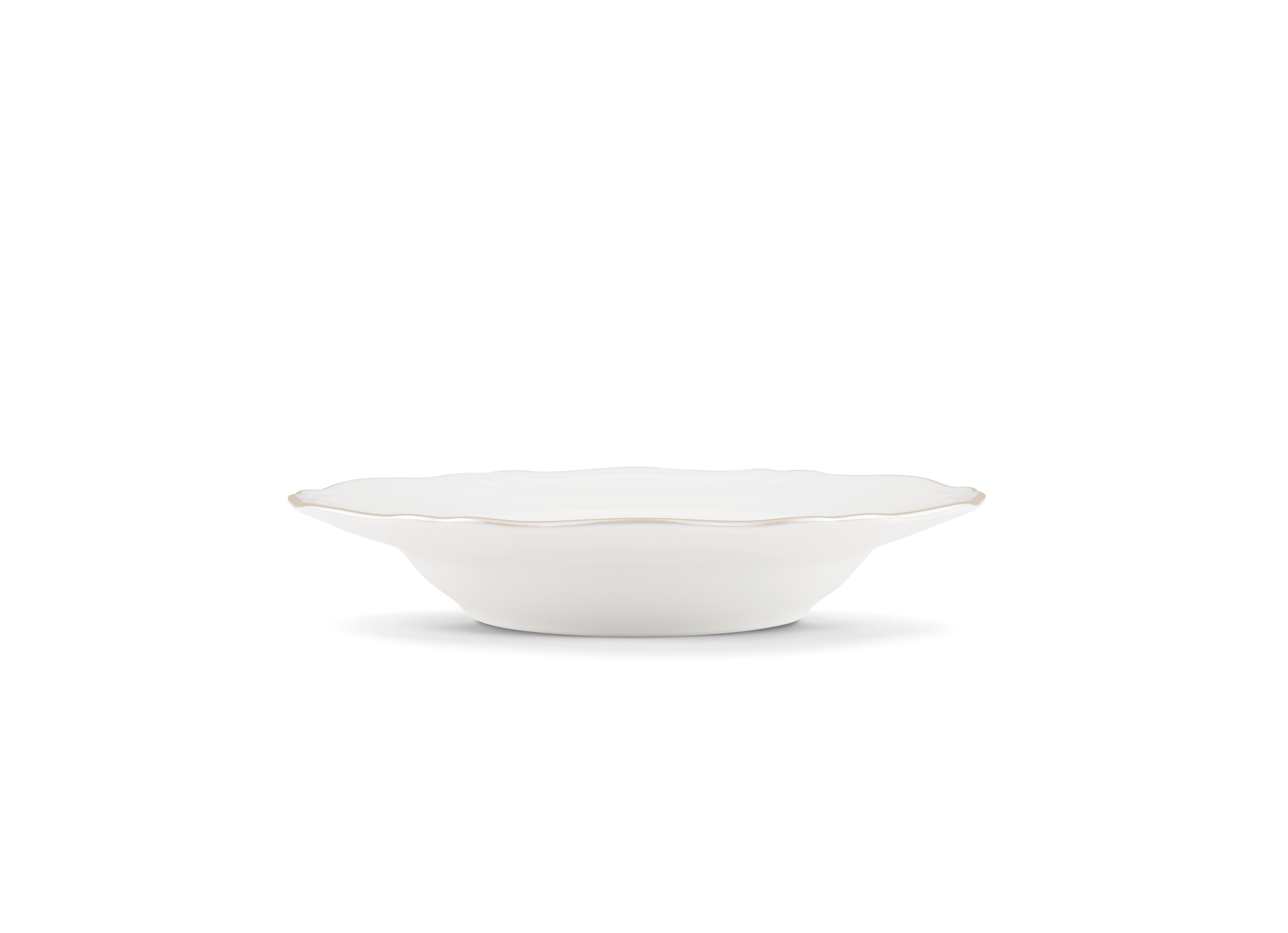 Platinum soup plate | Corona | GINORI 1735