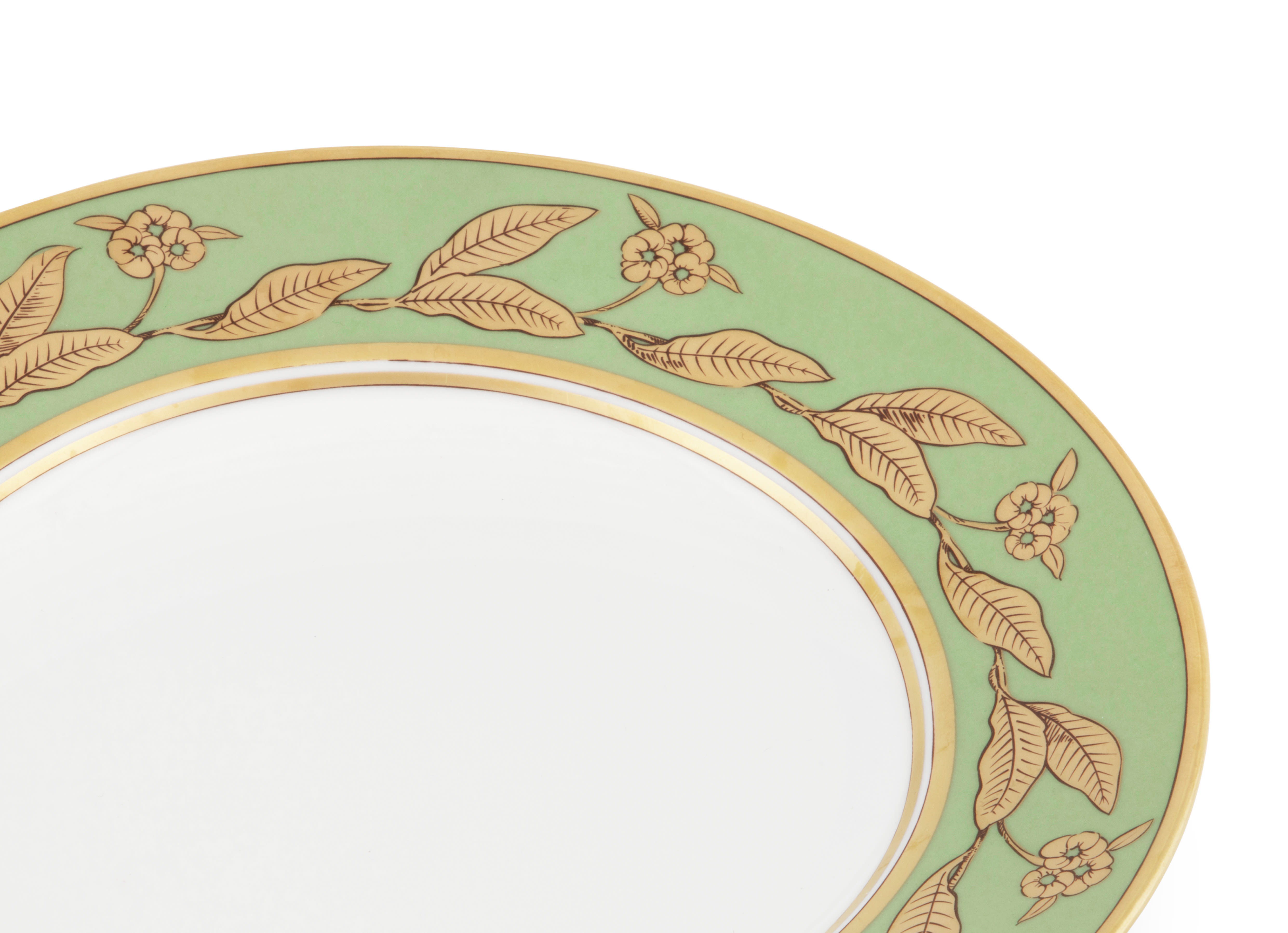 プレート 22cm モスグリーン | GINORI 1735