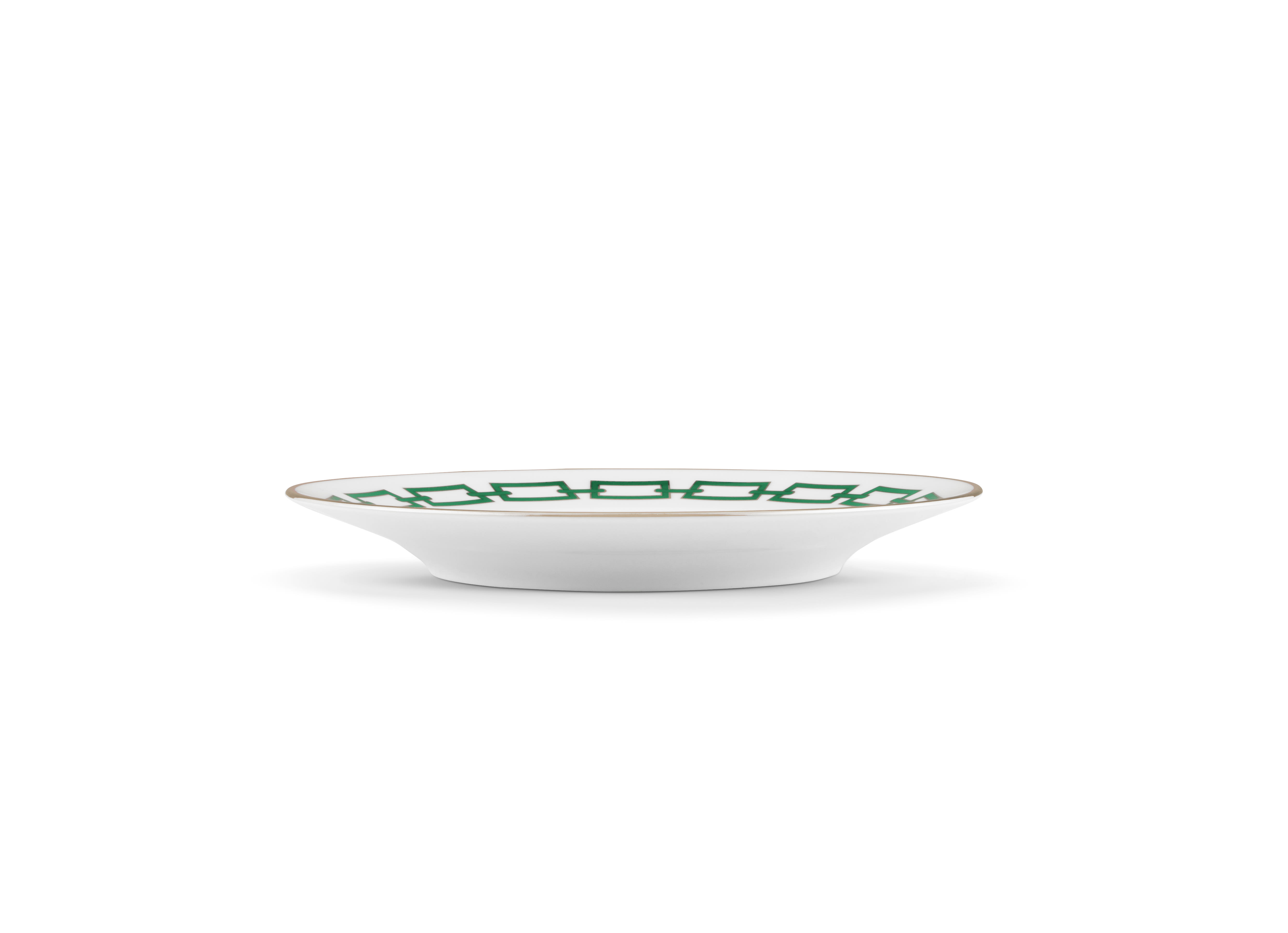 Green dessert plate|Catene | GINORI 1735