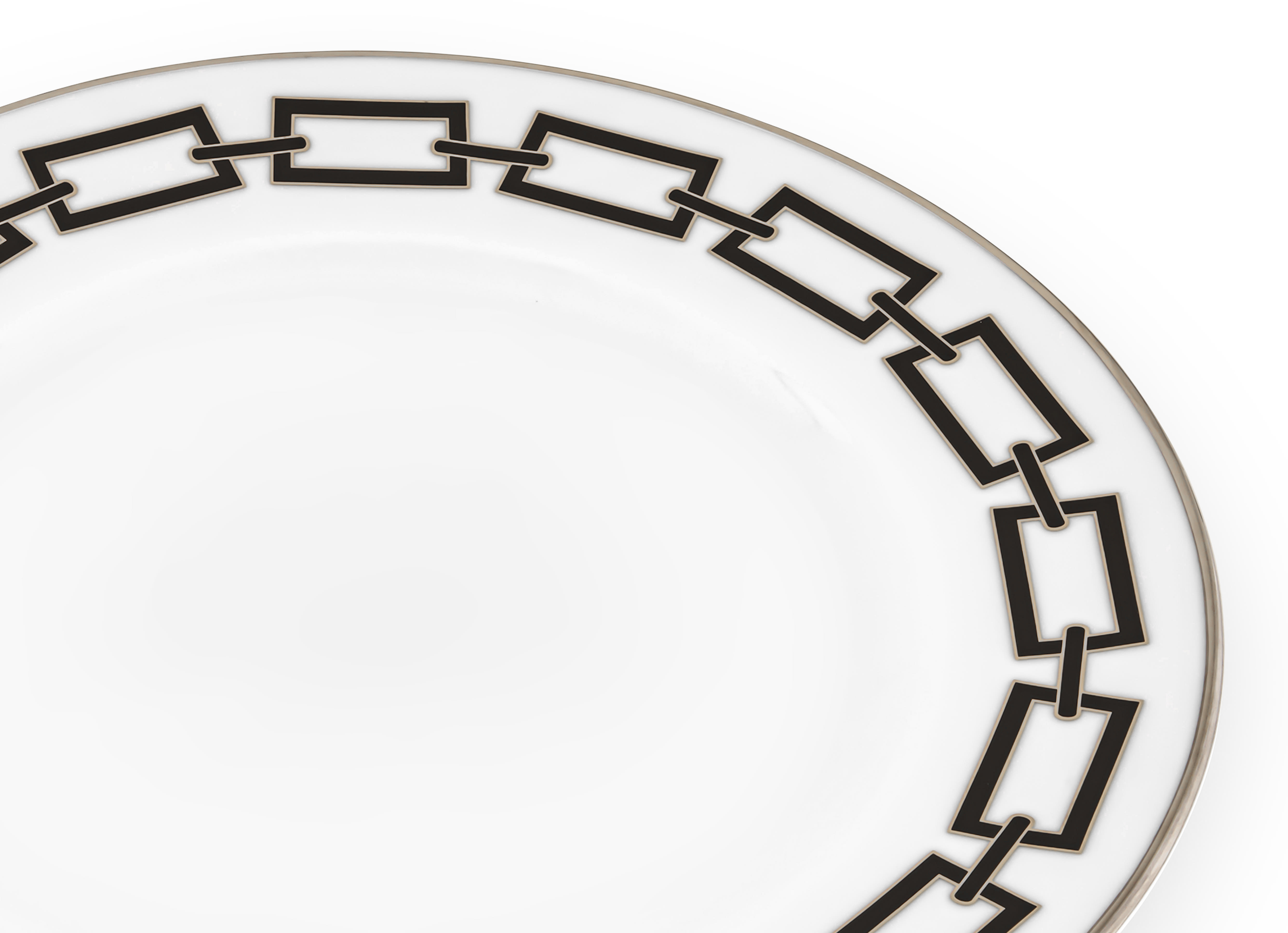 Black charger plate | Catene | GINORI 1735