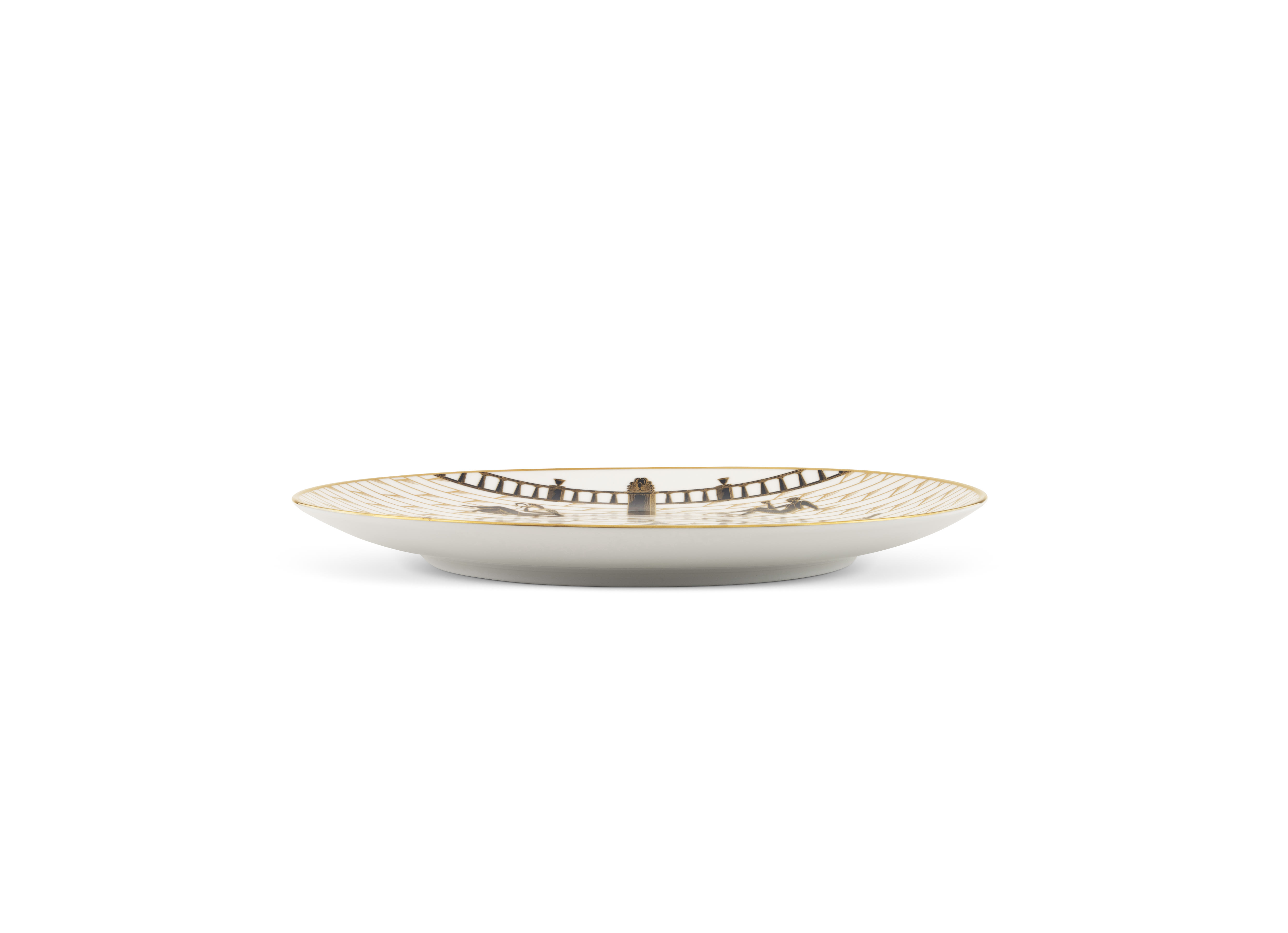 古代遺跡の散歩 プレート33cm ホワイト | GINORI 1735