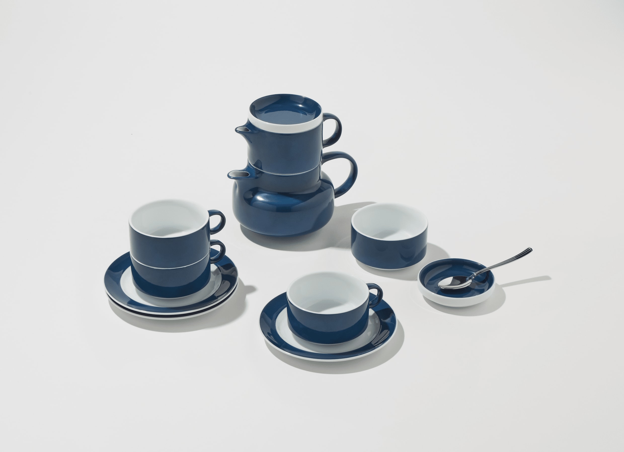 Tea service for 6 Blue | Colonna Re-Edition | Ginori 1735