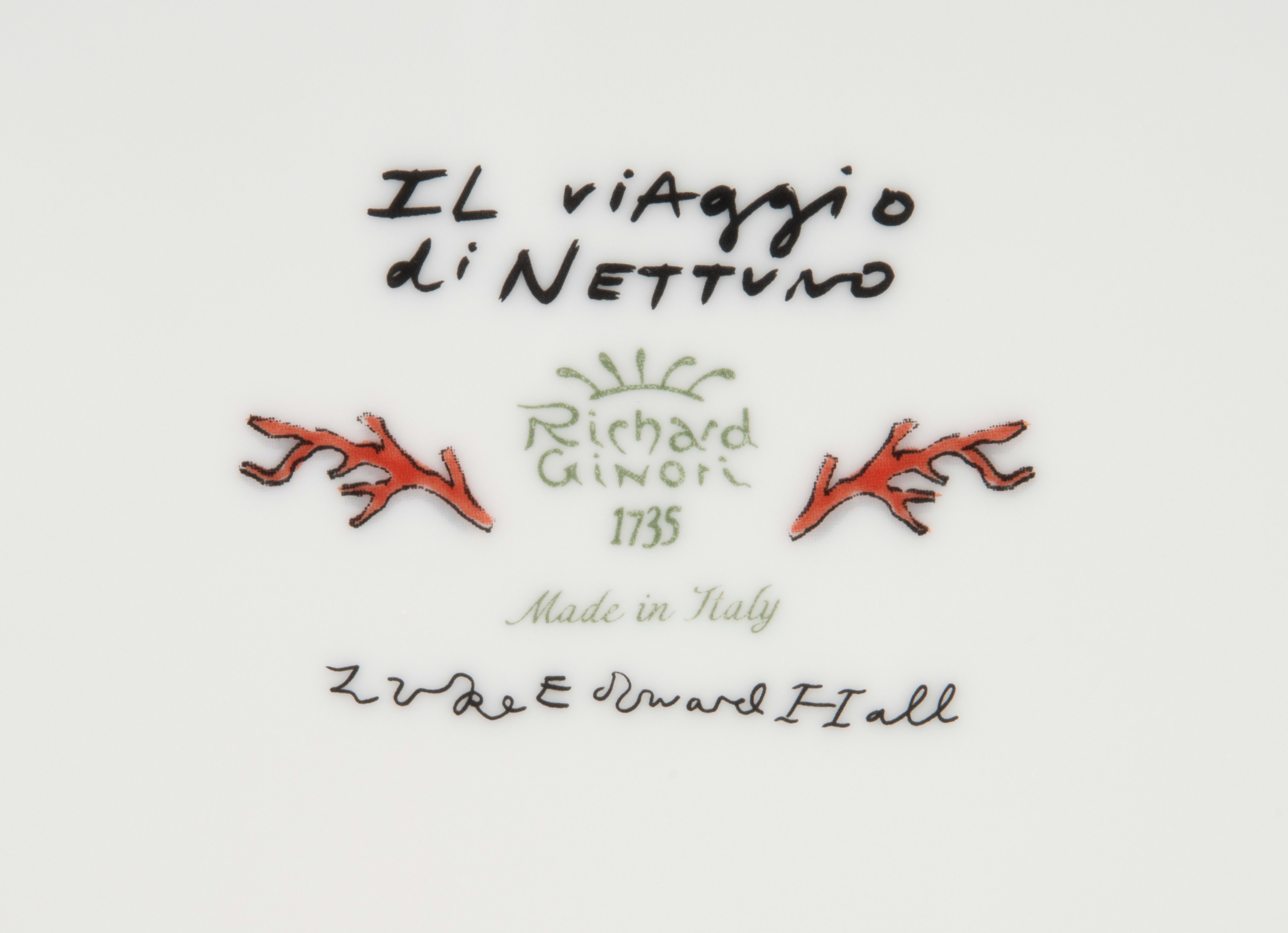 ボウル17CM ホワイト IL VIAGGIO DI NETTUNO and particularly Neptune | GINORI 1735