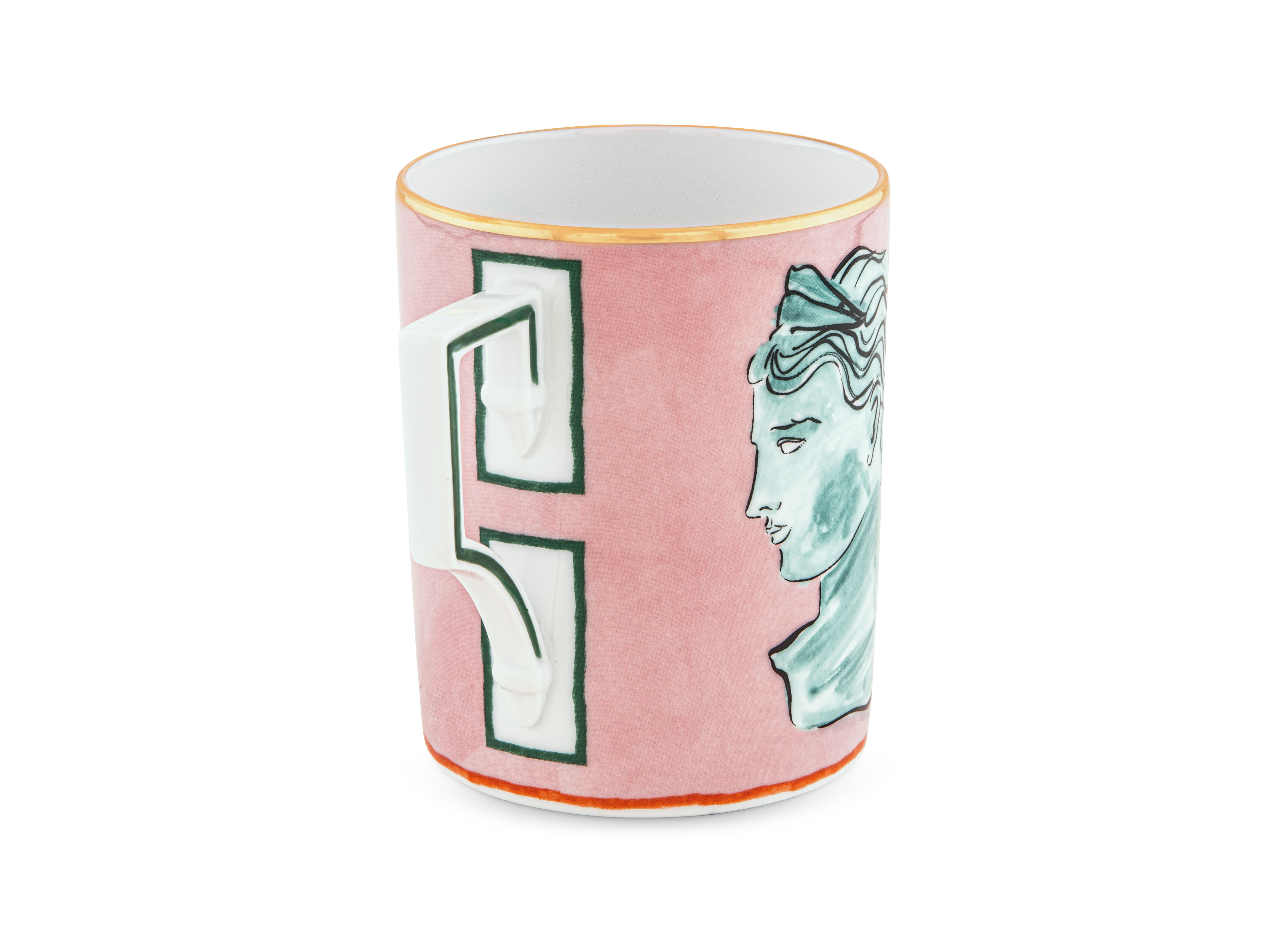 Pink mug in porcelain | GINORI 1735