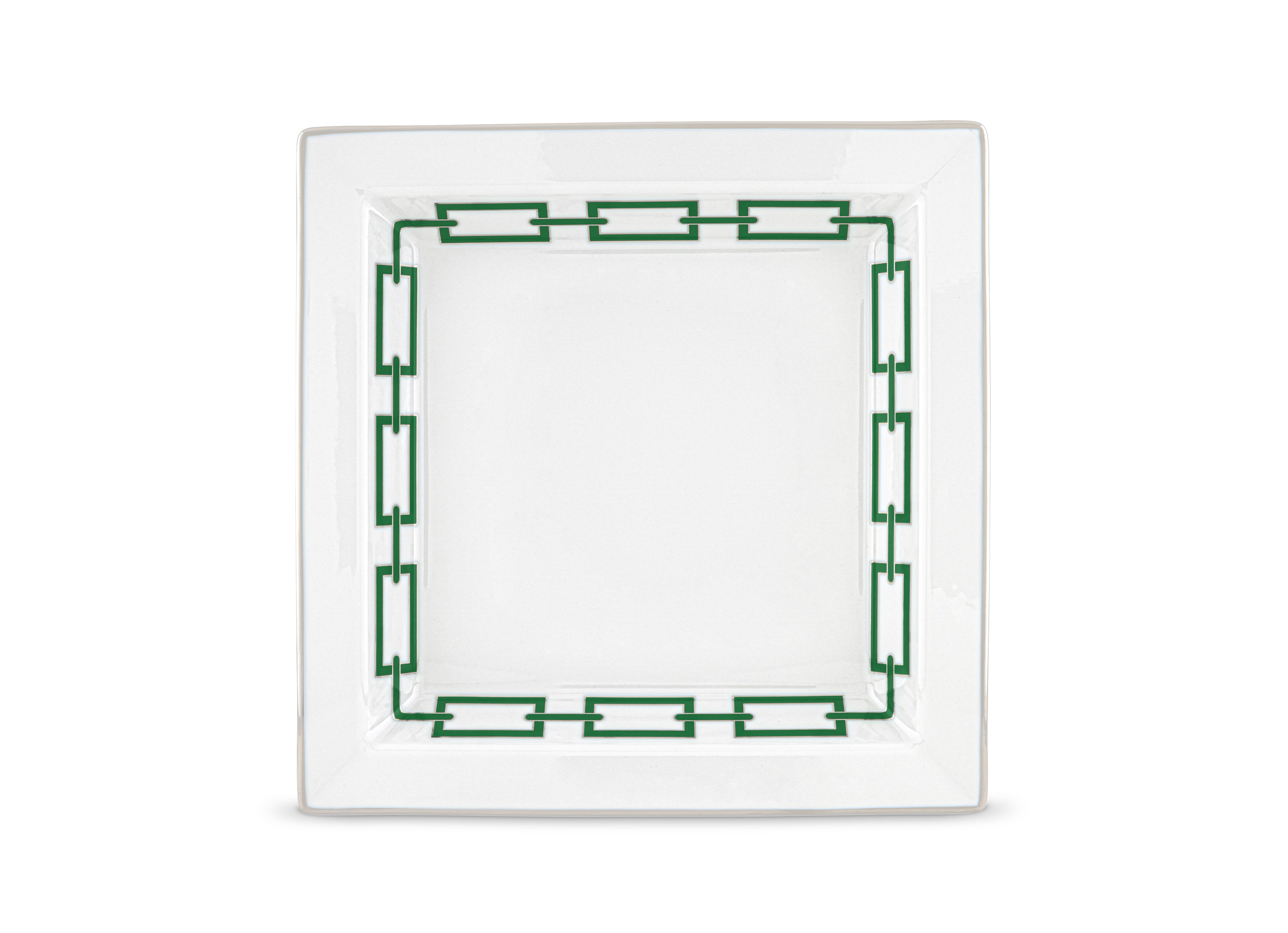 Large Emerald Green Change Tray | Catene | GINORI 1735