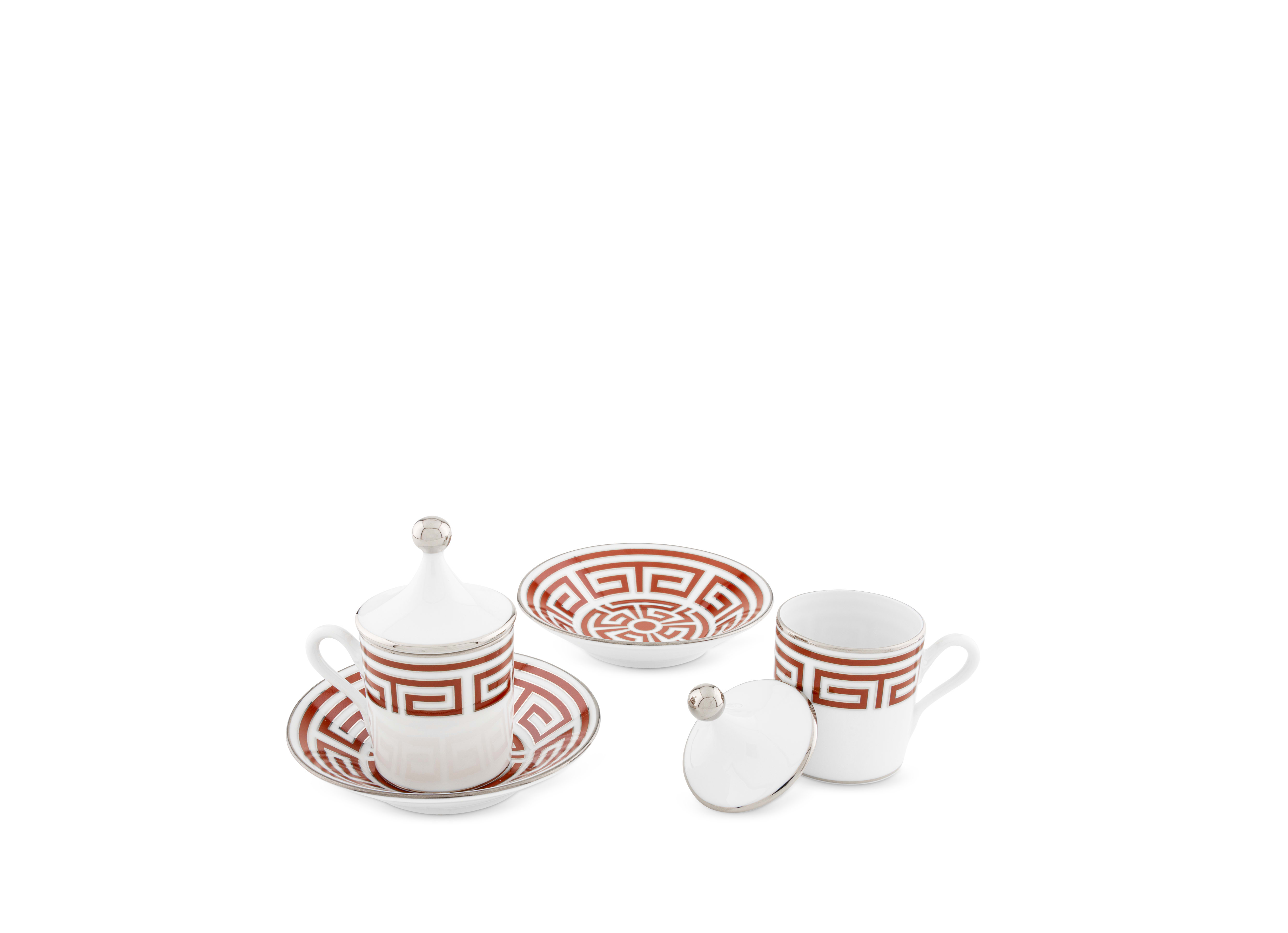 Red Espresso set for two | Labirinto | GINORI 1735