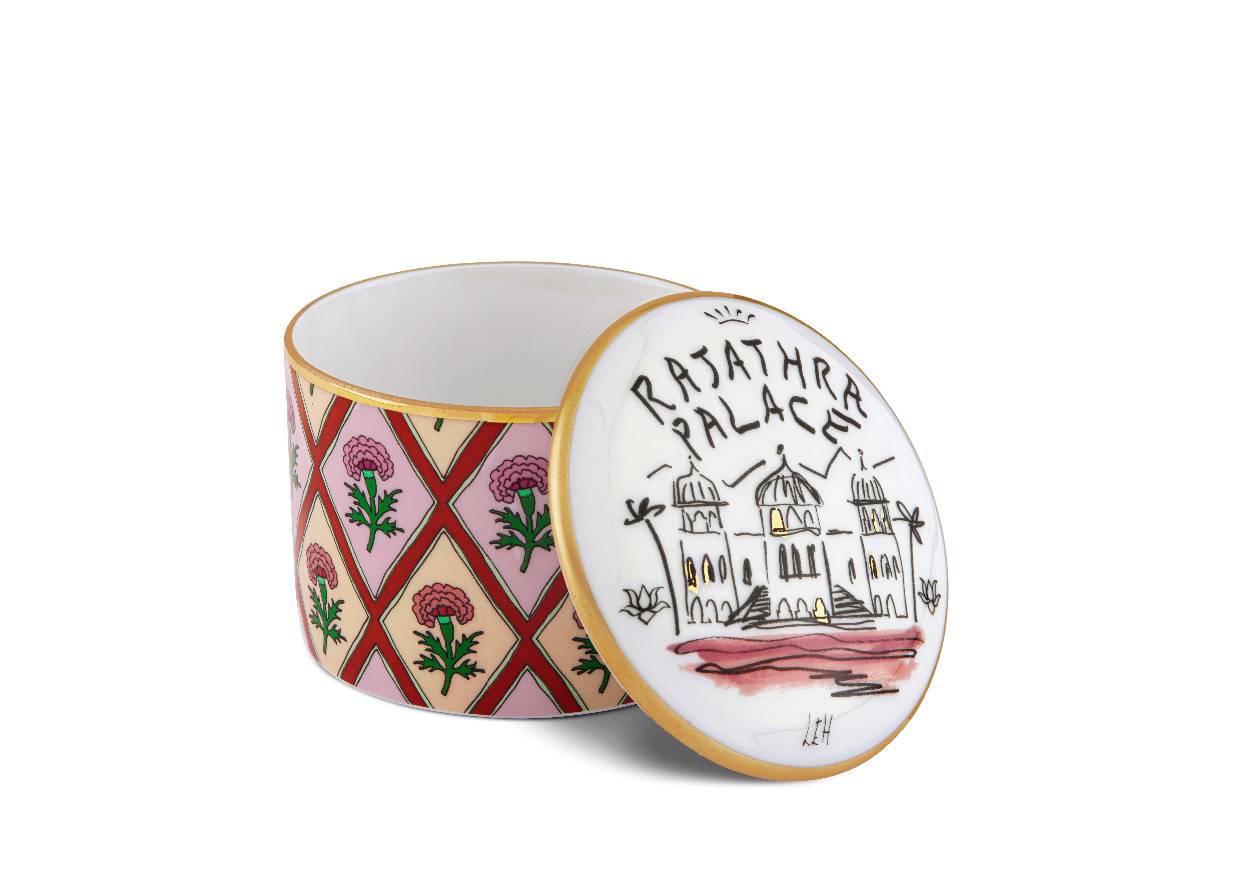 プロフーミ ルキーノ 蓋付きボックス ラジャトラパレス | GINORI 1735