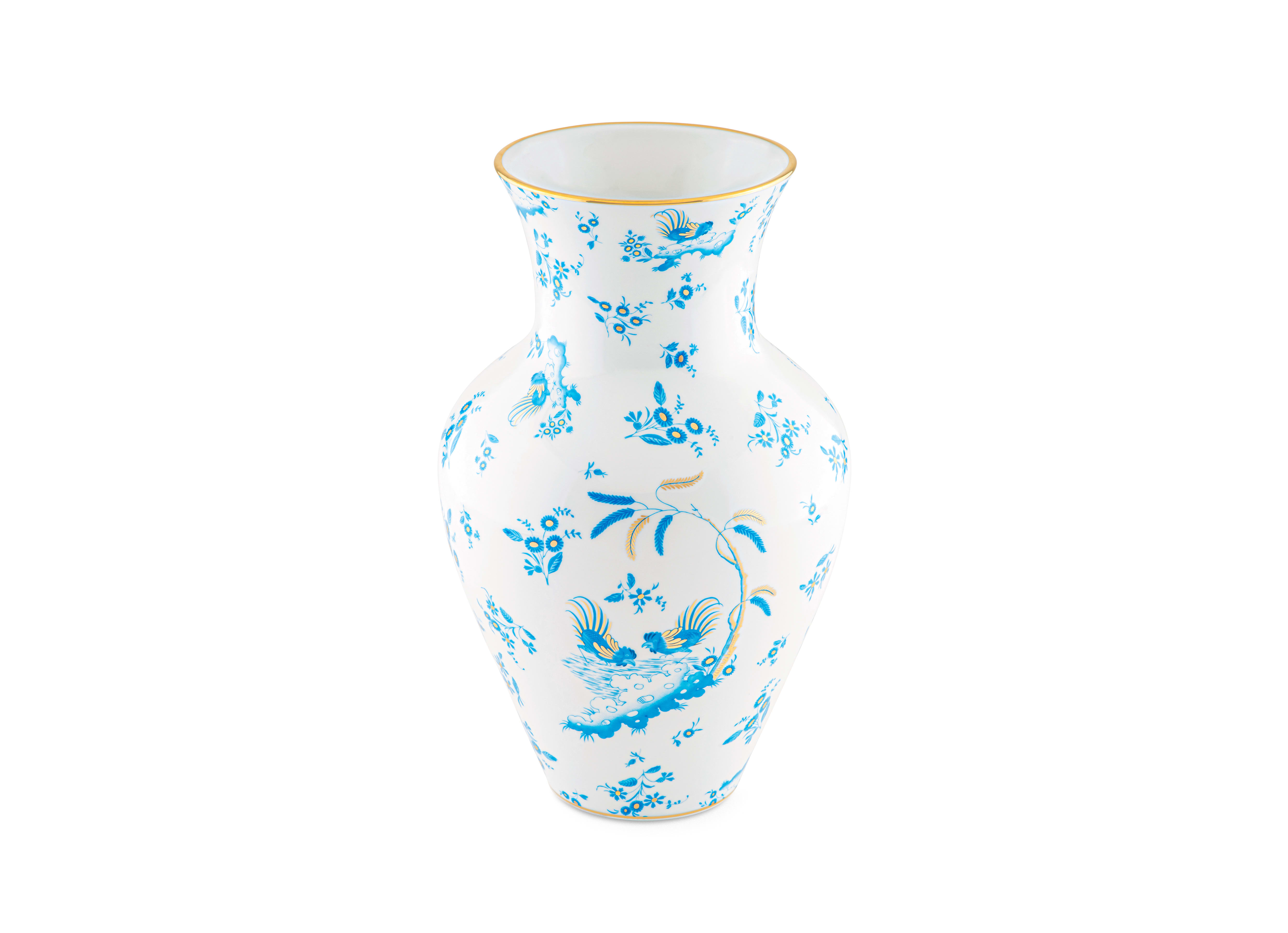 Large Turquoise Ming Vase | Oro Di Doccia | Ginori1735 | GINORI 1735