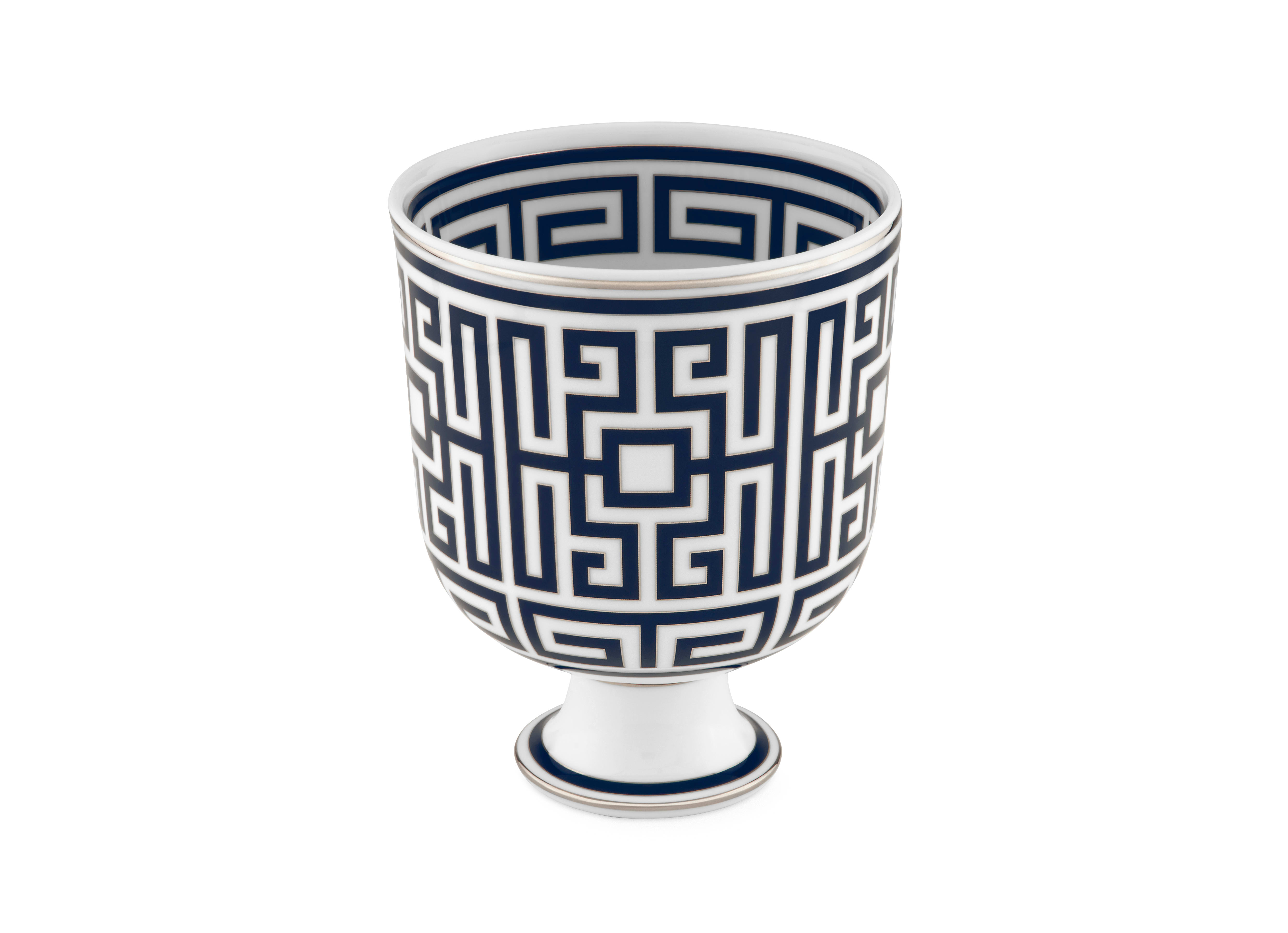 Sapphire Blue Cachepot Vase | Labirinto | GINORI 1735