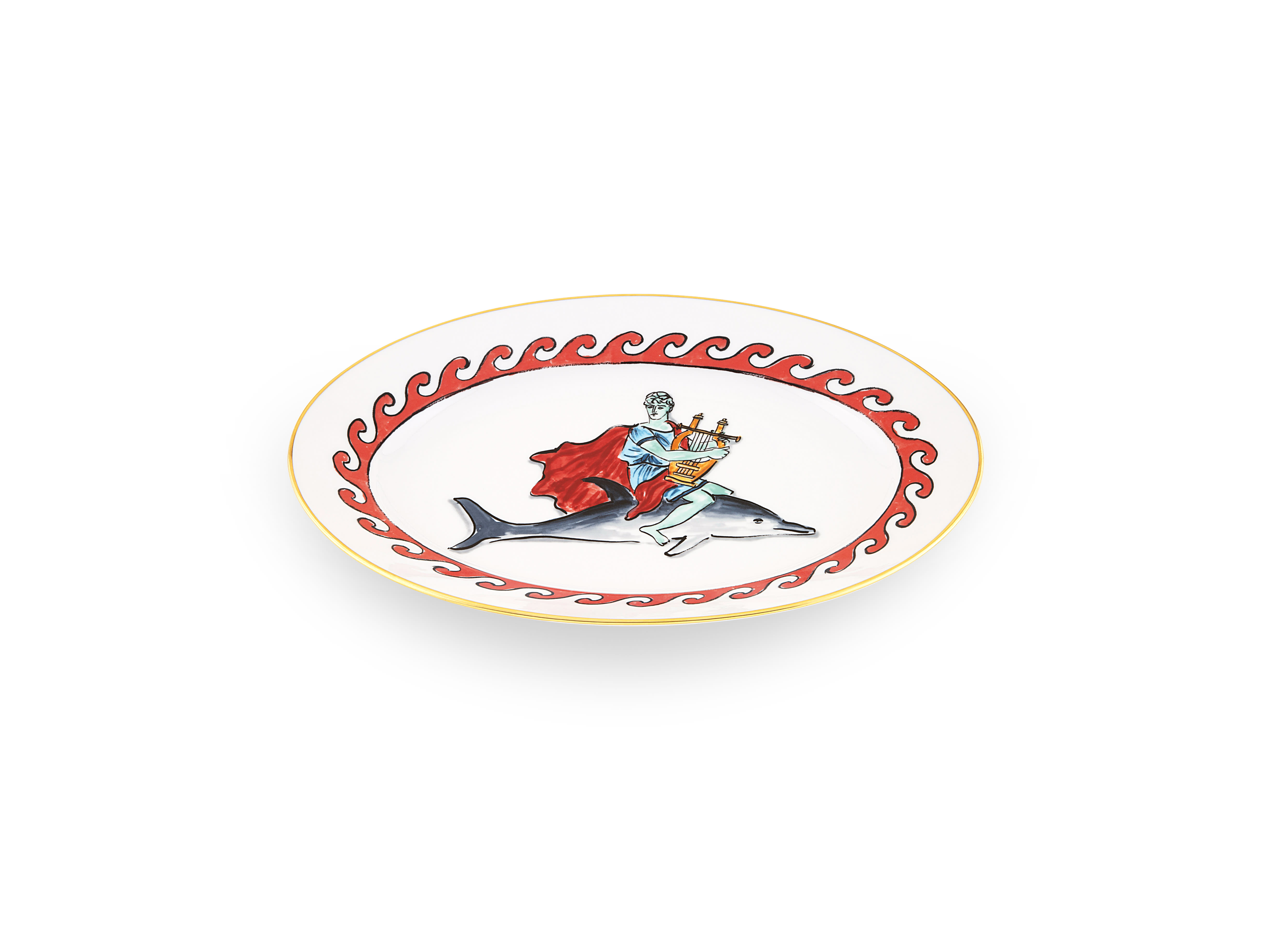 GINORI 1735 ジノリ　オーバルプラター 34CM イルカ 8026672868726_b_qbgetn.jpg