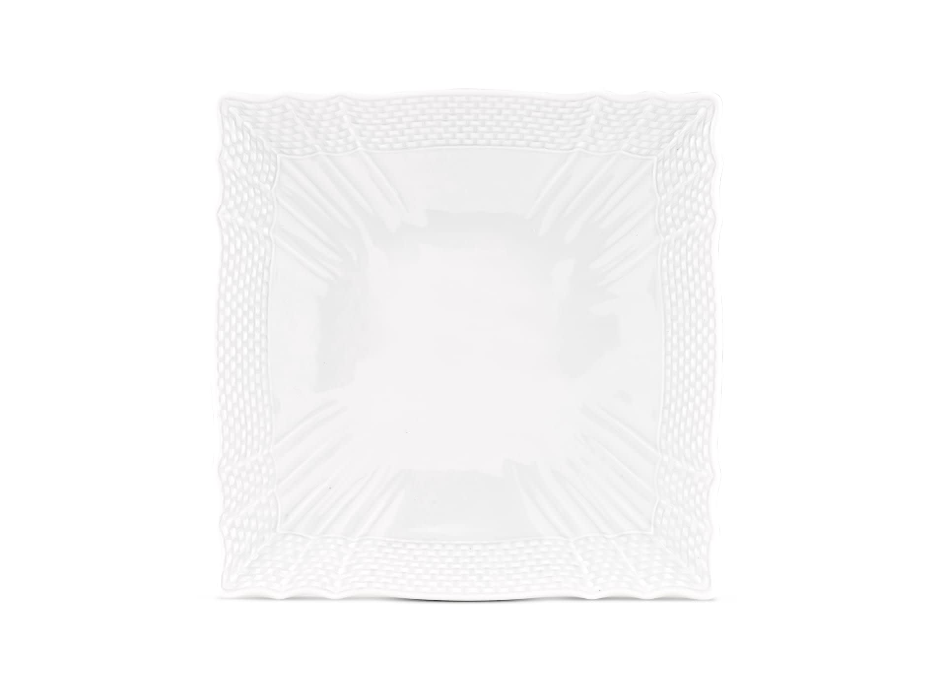 White Small Square Plate | Vecchio Ginori | GINORI 1735