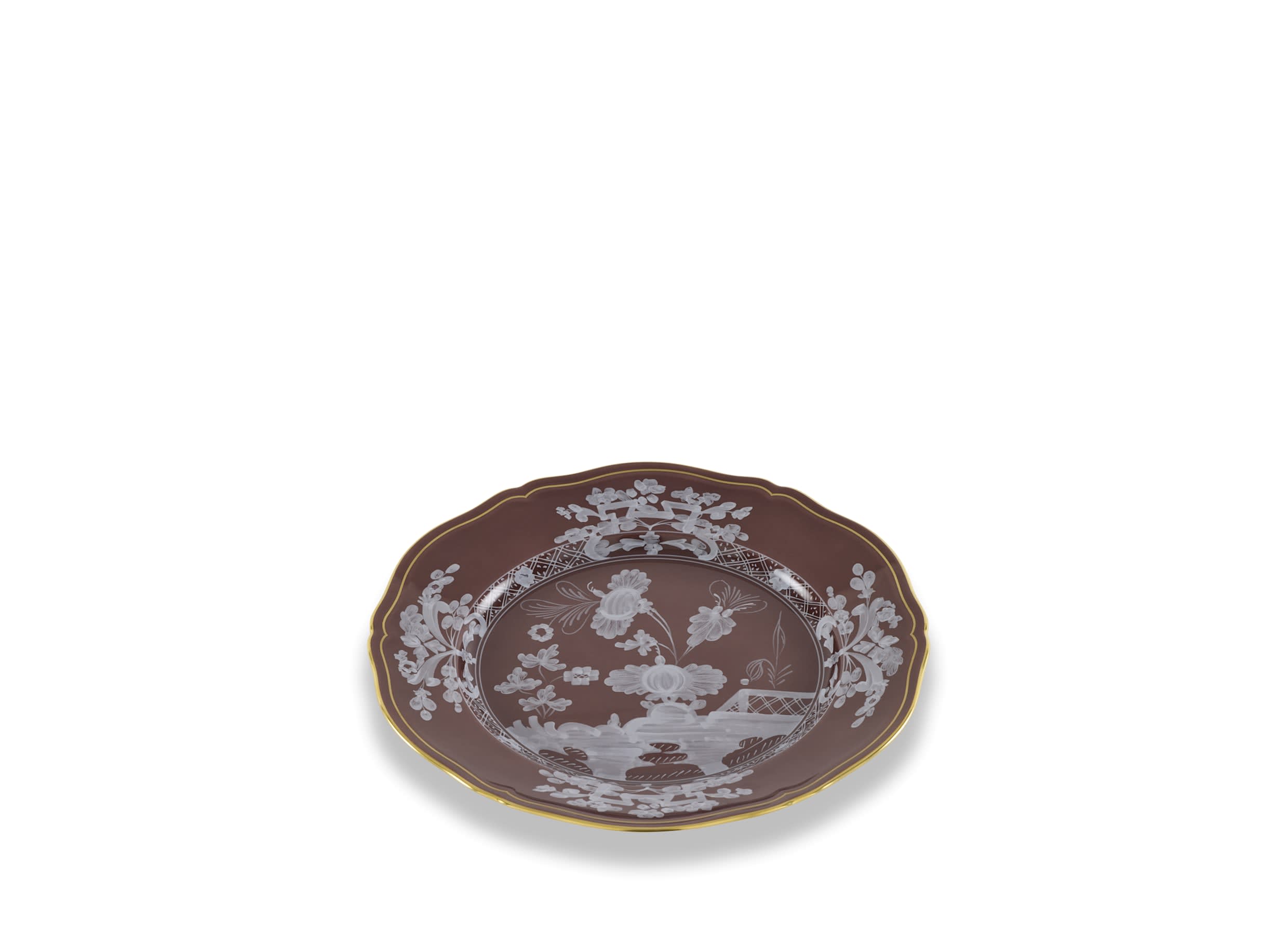 GINORI1735 プレート22cm ブラウン Ginori 1735 Oriente Italiano Castagna Bread Plate - Kneen & Co.