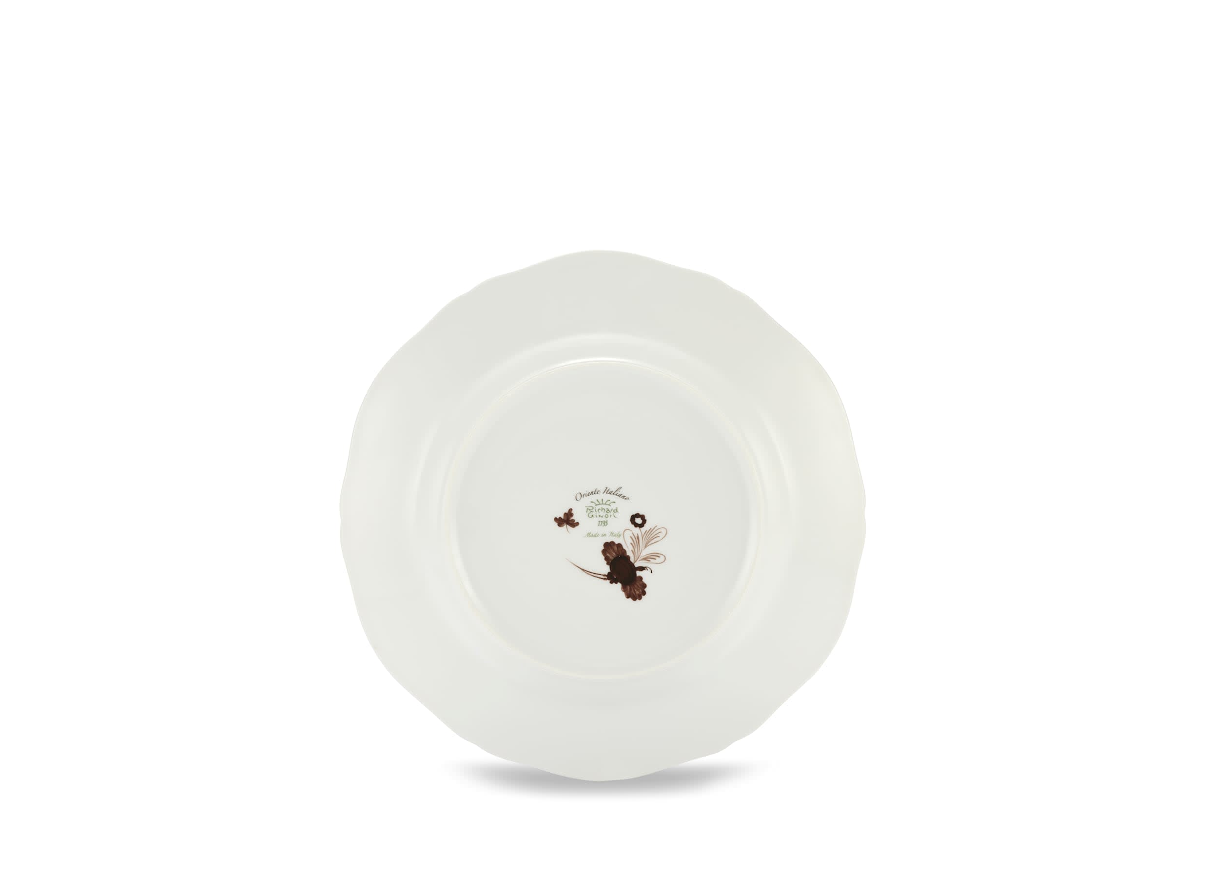 flat plate brown Castagna | Oriente Italiano | GINORI 1735