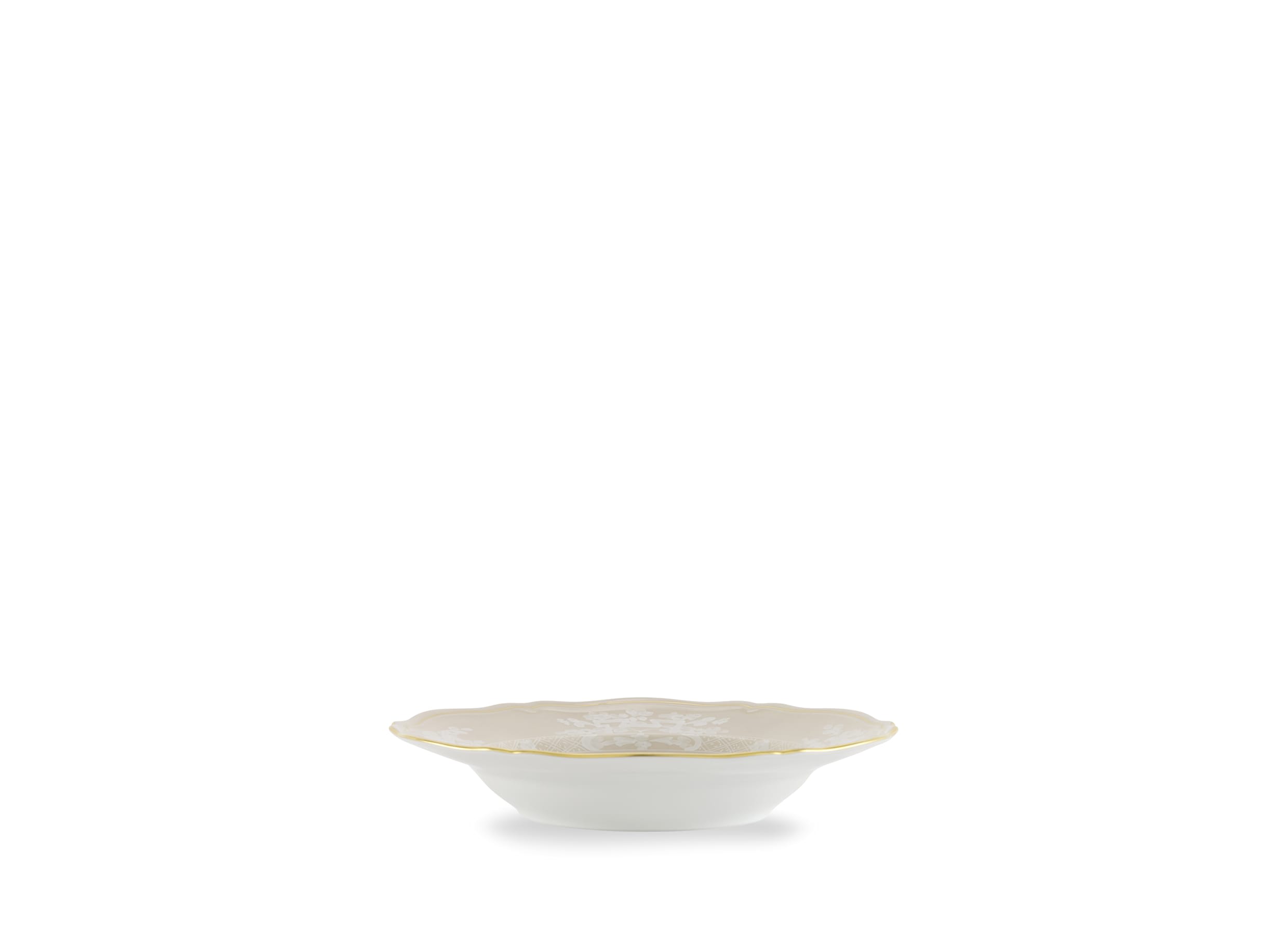Soup plate beige Meringa | Oriente Italiano | GINORI 1735