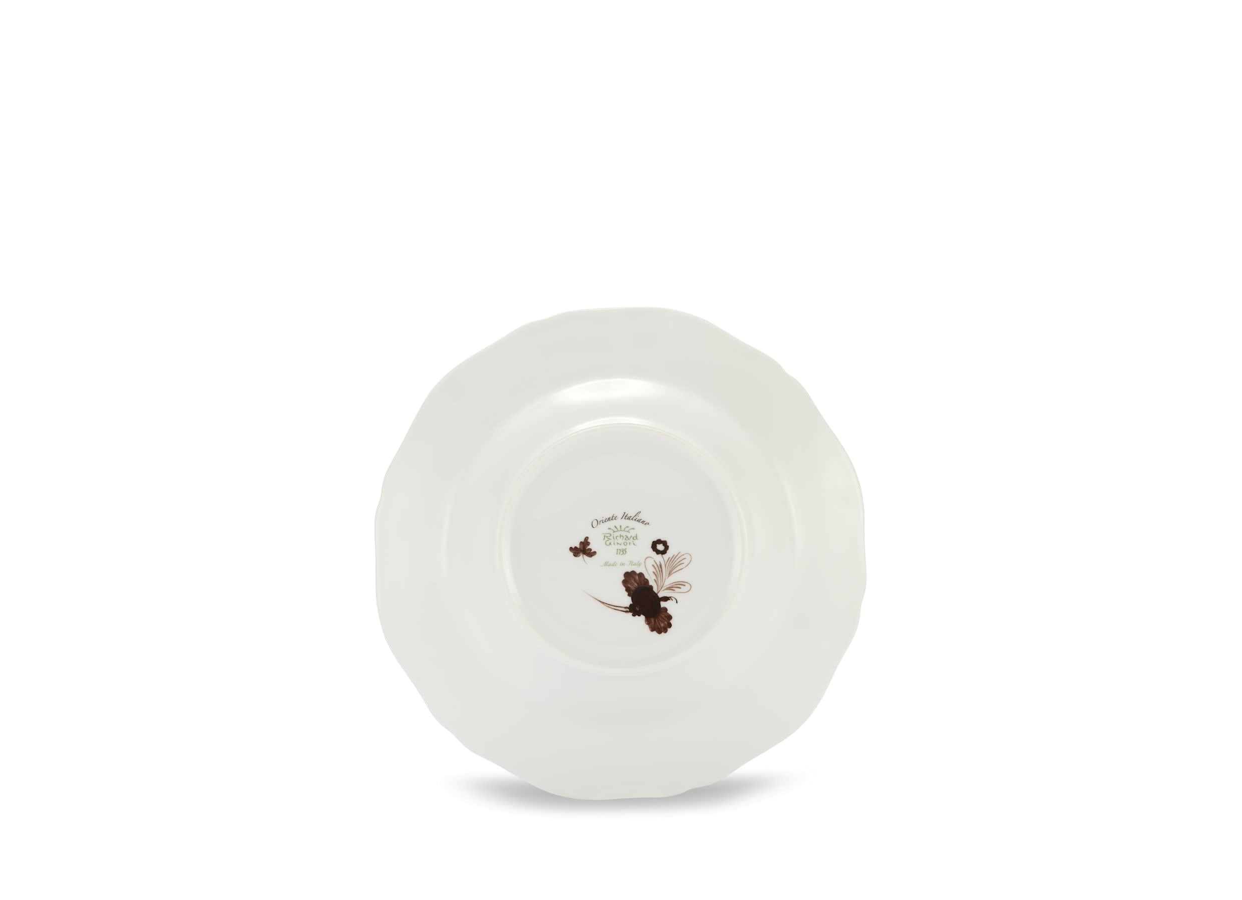 Soup plate brown Castagna | Oriente Italiano | GINORI 1735