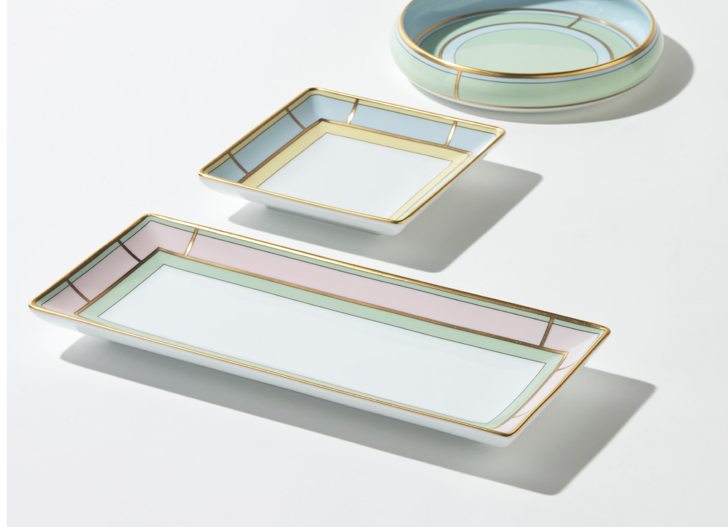 長方形プレート 28x12cm ローザ | GINORI 1735