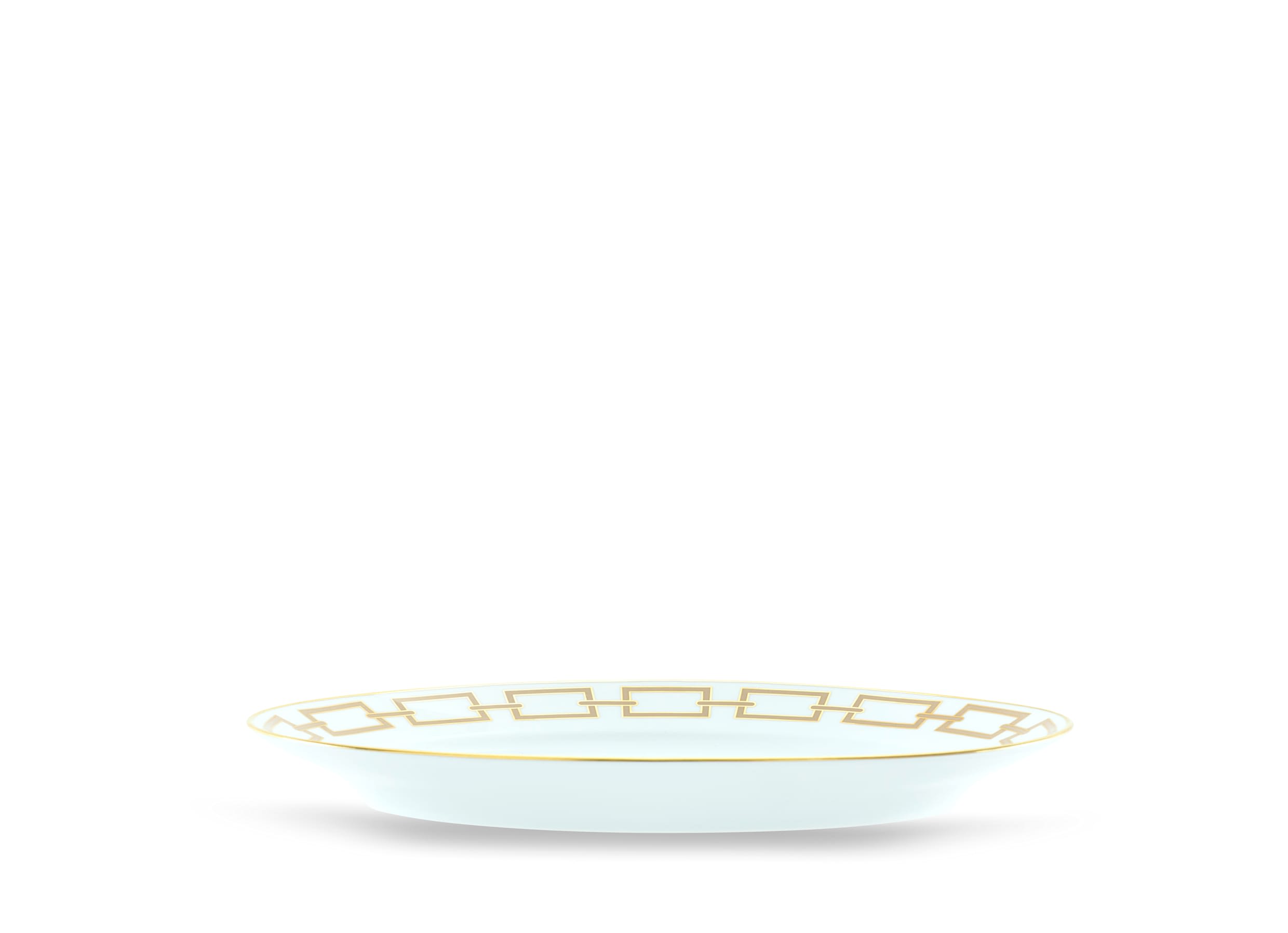 ジノリ　GINORI 1735 CATENE プレート28cm 4色セット GINORI 1735 Catene gold-plated porcelain dessert plate | NET-A-PORTER