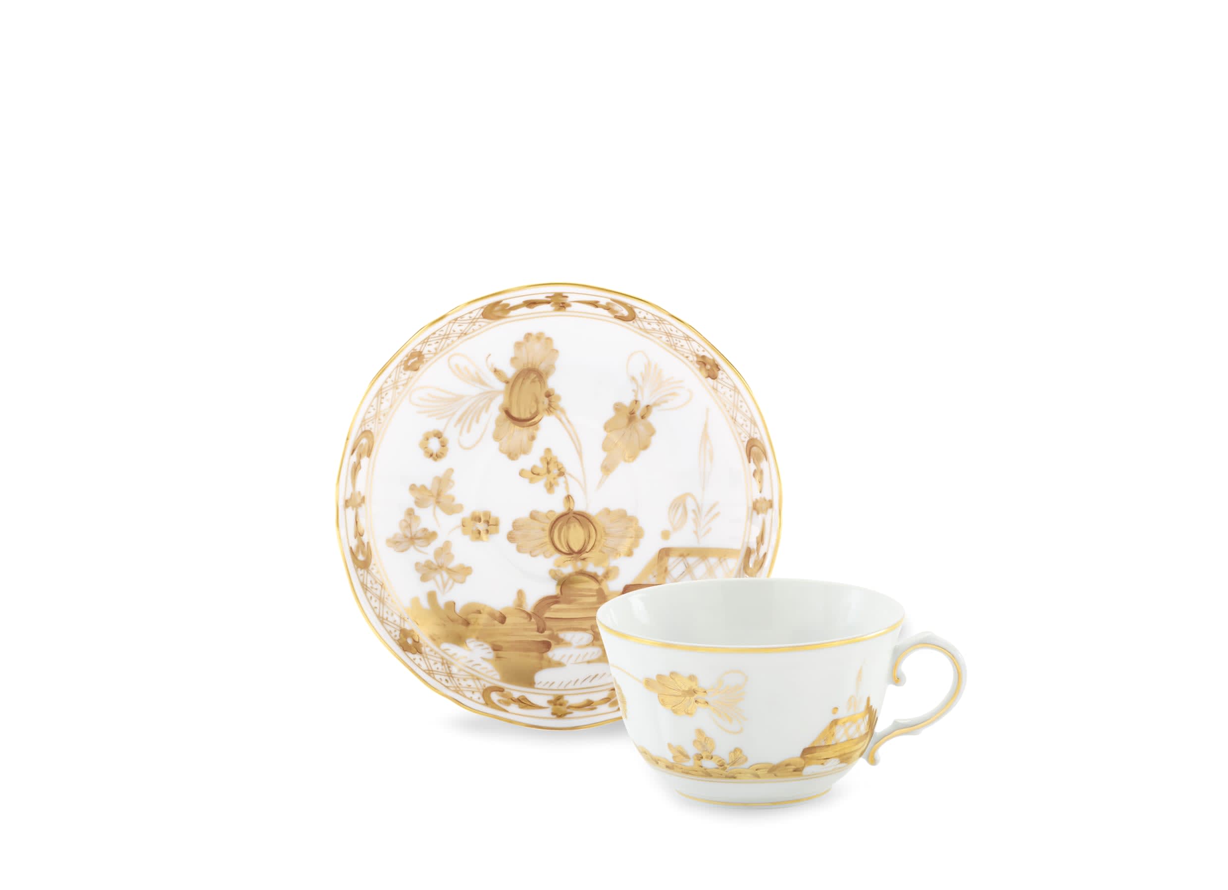 Aurum White Tea Cups | Oriente Italiano | GINORI 1735