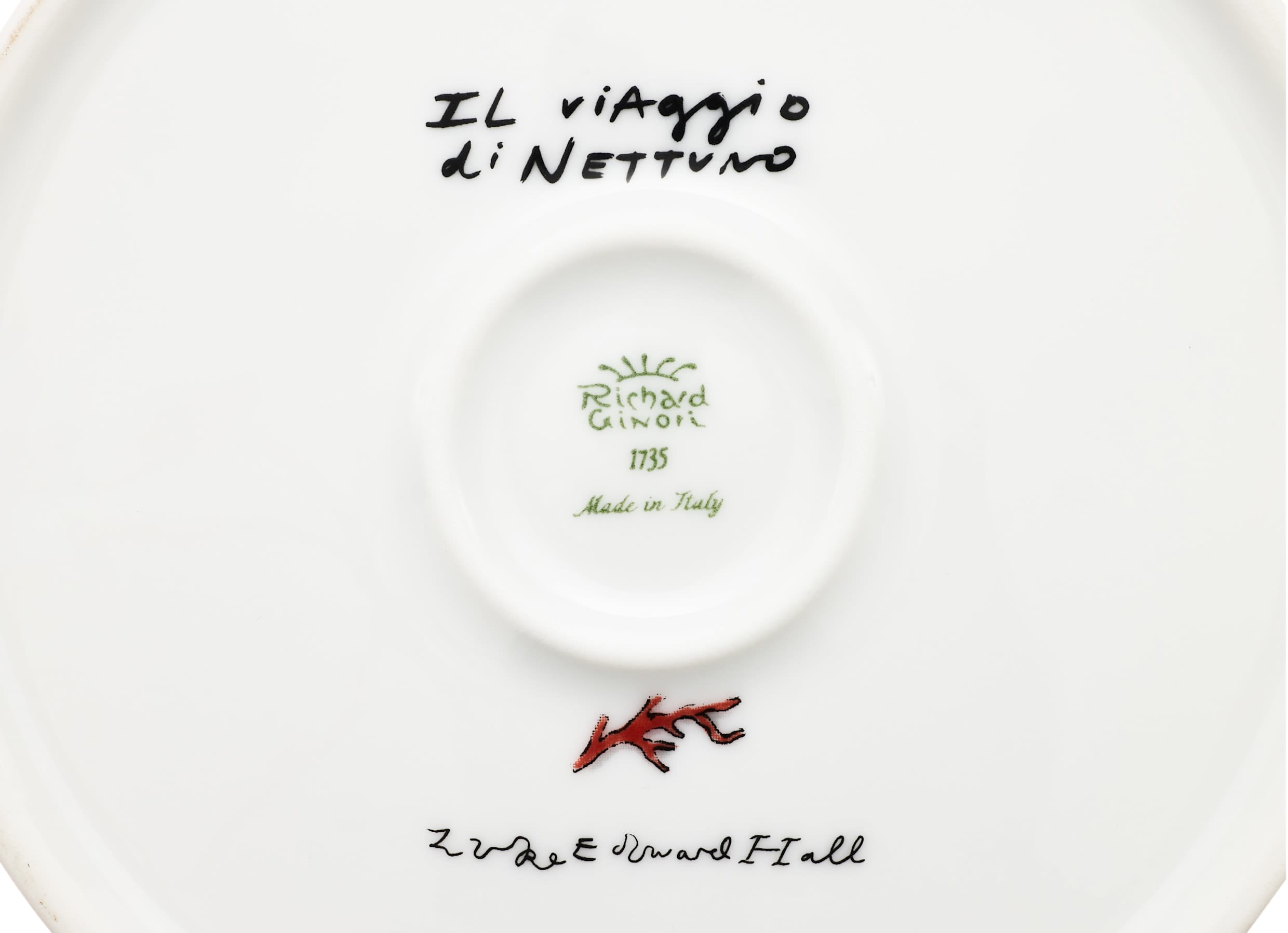 ジノリ！ラウンドボックス ブルー IL VIAGGIO DI NETTUNO and particularly Neptune | GINORI 1735