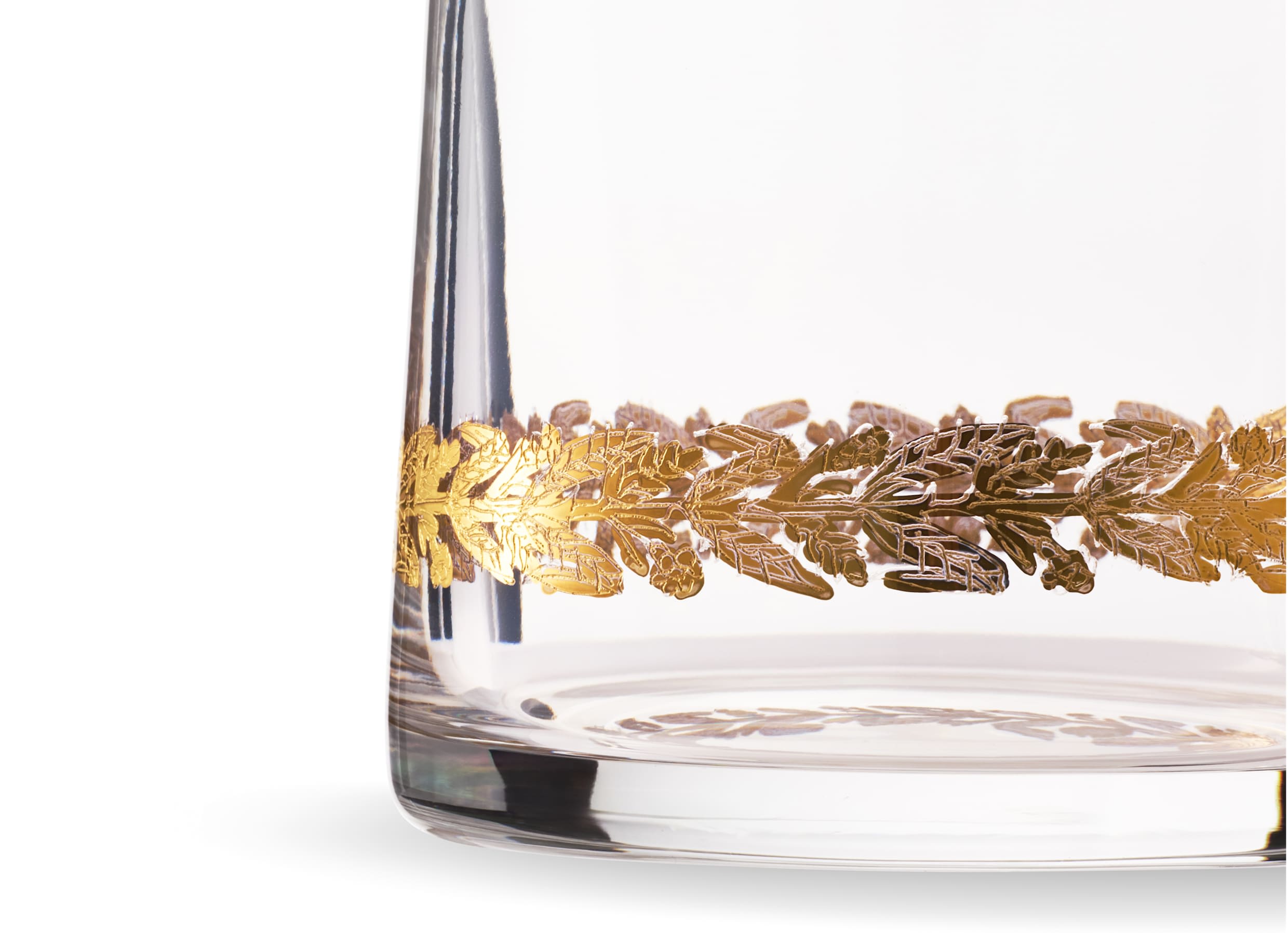 Gold thread crystal decanter | Marchese | GINORI 1735