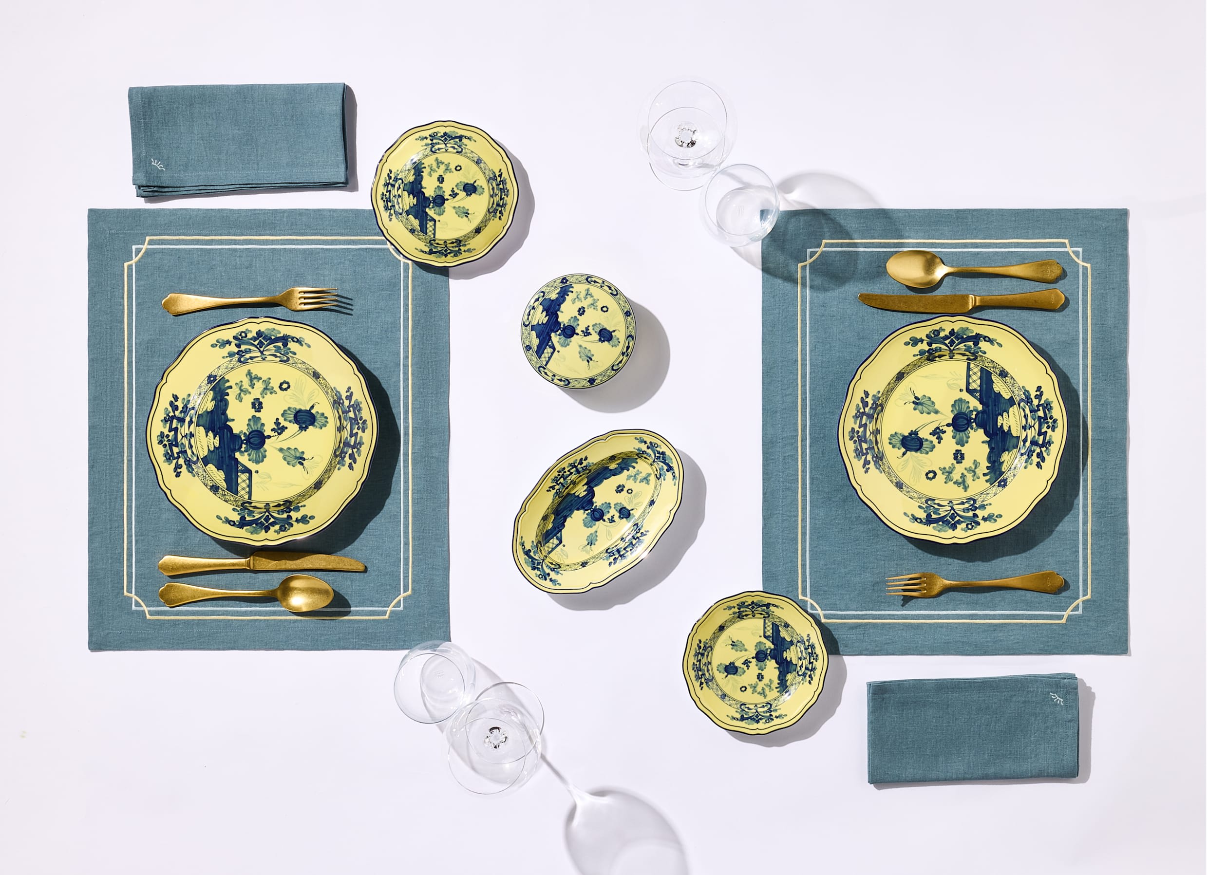 Linen placemats Oliva| Orlis | GINORI 1735