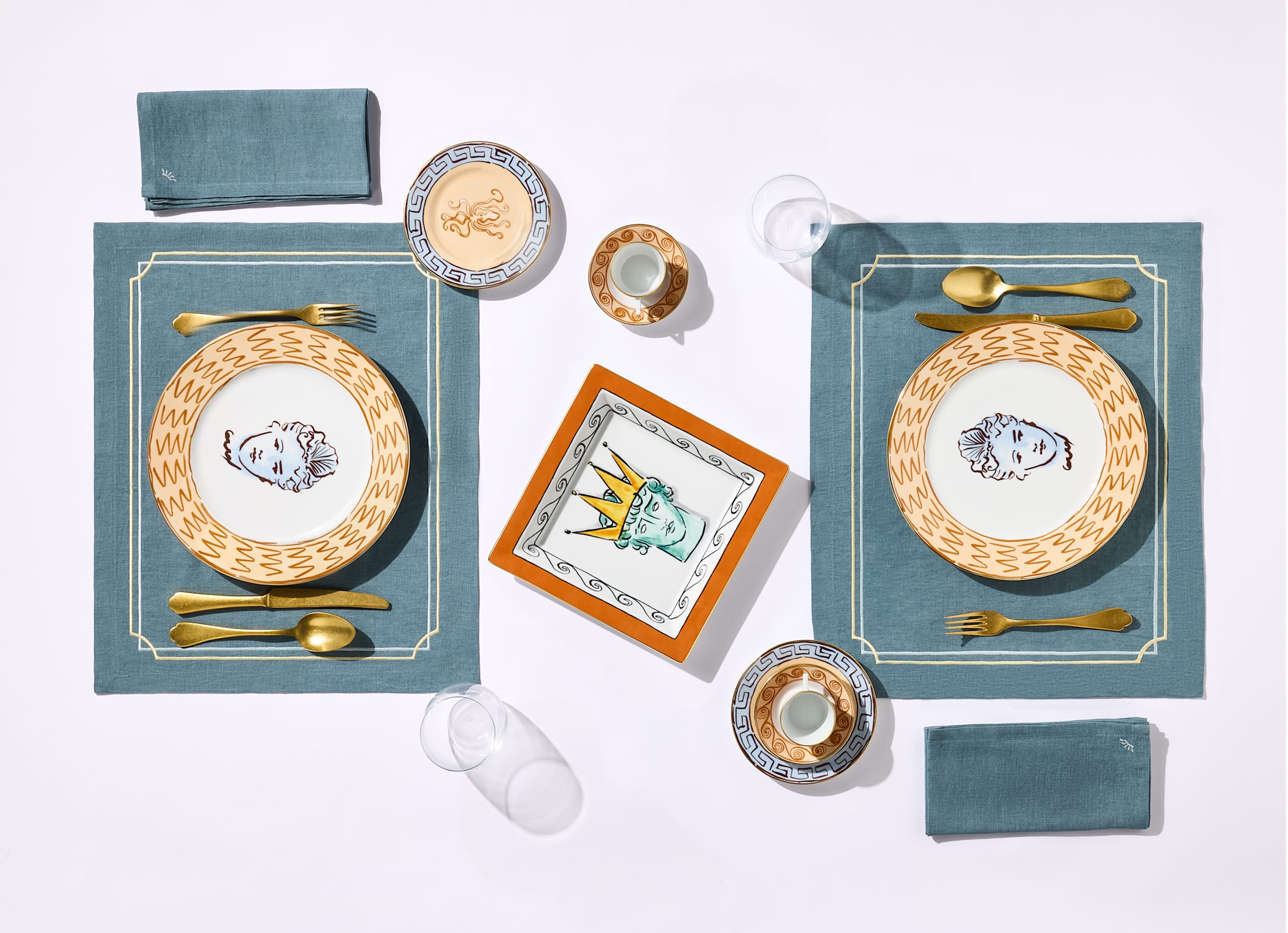 Linen placemats Oliva| Orlis | GINORI 1735