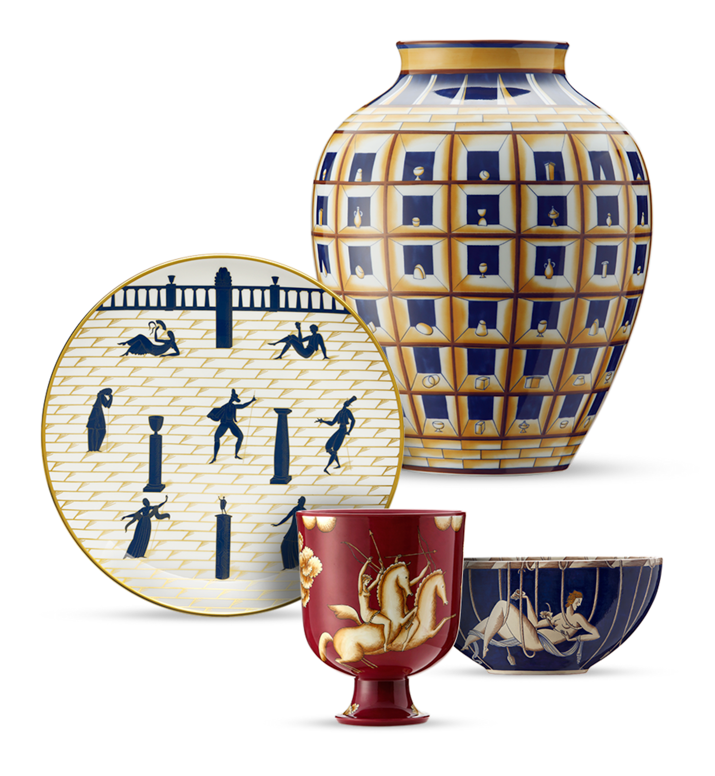 ジオ ポンティ サーカス プレート クラウン プードル リチャード