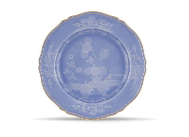 Periwinkle-blue porcelain round platter | Ginori1735 | GINORI 1735