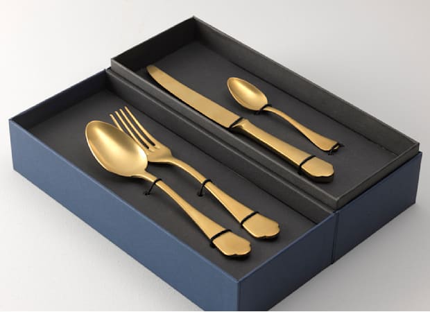Set Posate 24 Pezzi In Scatola Regalo Con Finestra Glamour Verde Mela Tinta Unita Bugatti 88373789