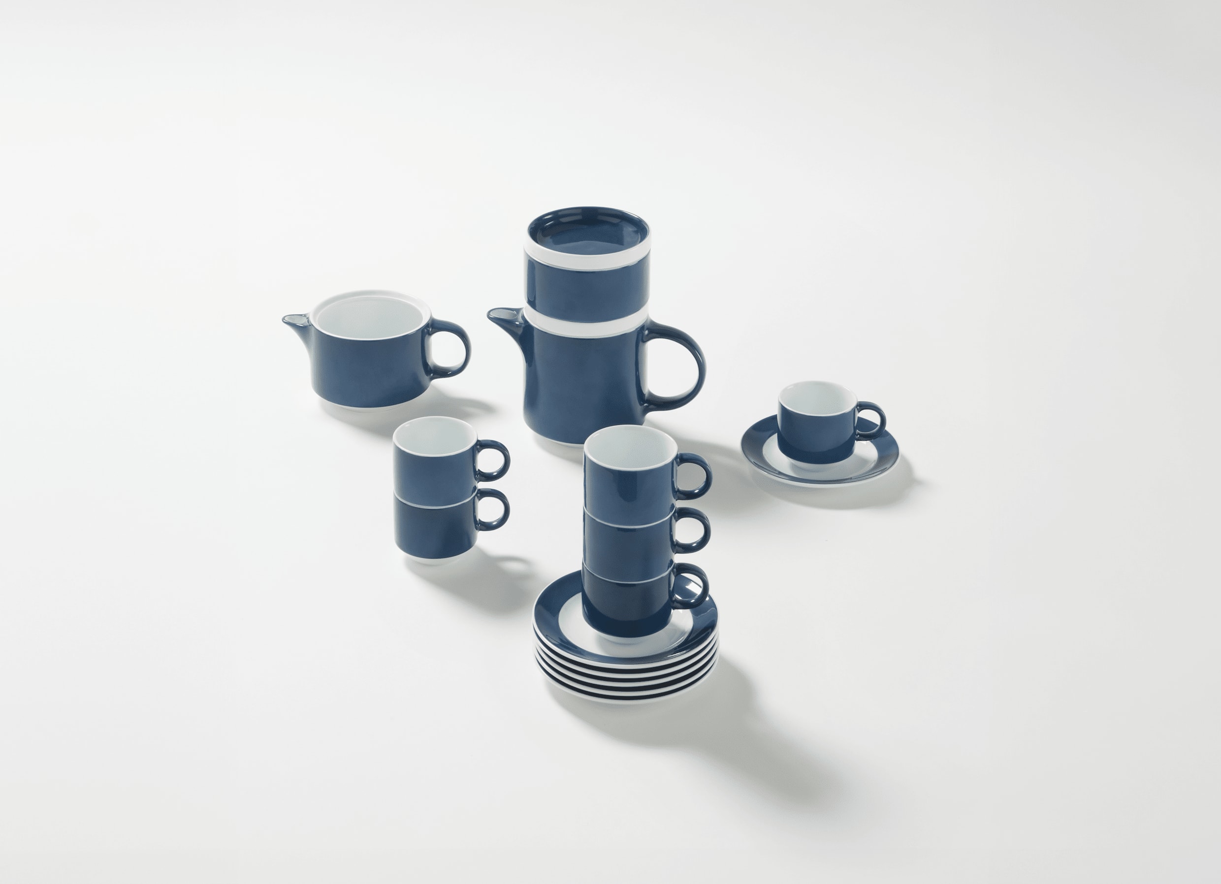 Espresso Service for 6 Blue | Colonna Re-Edition | Ginori 1735