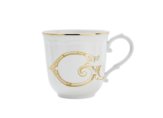 MUG LETTERA G ORO Corona Monogram Mugs-1