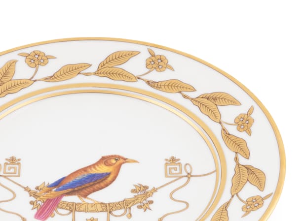 Tangara du Canada dessert plate | Volière | GINORI 1735