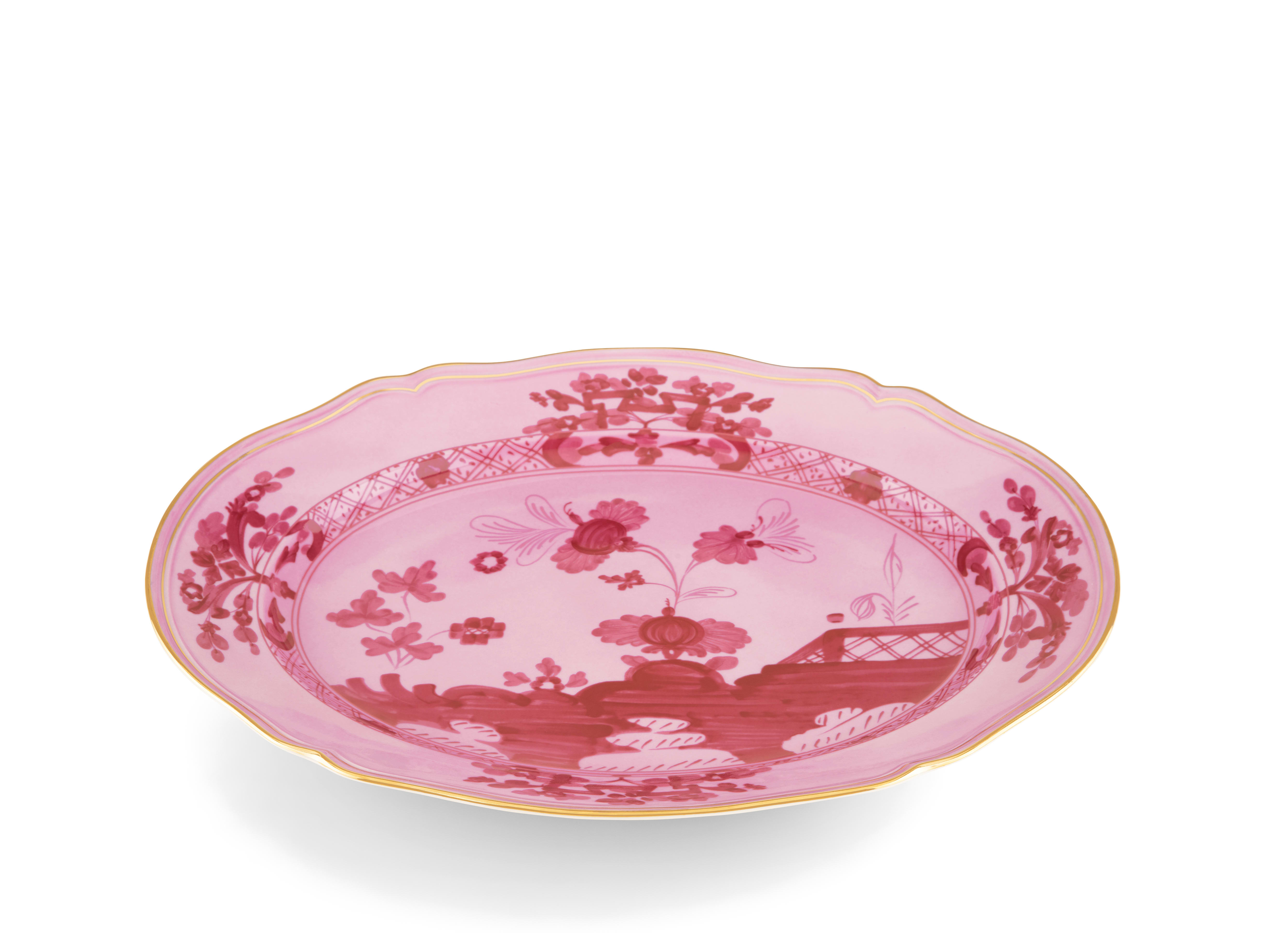 Mauve porcelain large oval platter | Ginori1735 | GINORI 1735