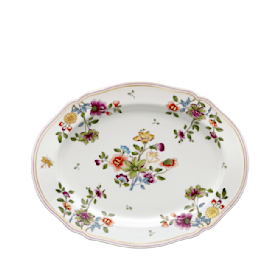 Granduca Coreana OVAL PLATTER FLOWERS