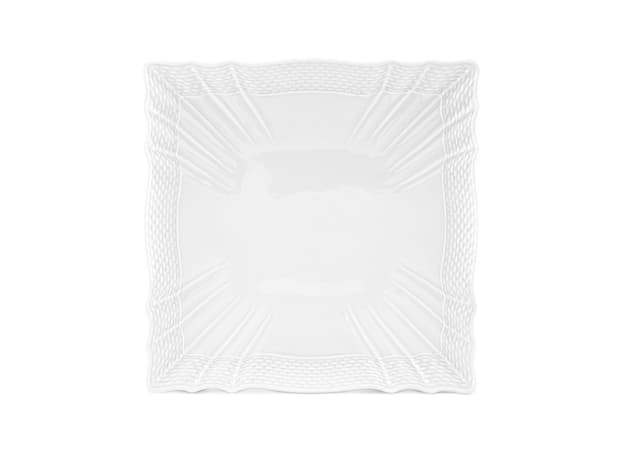 SQUARE FLAT PLATE WHITE Vecchio Ginori-1