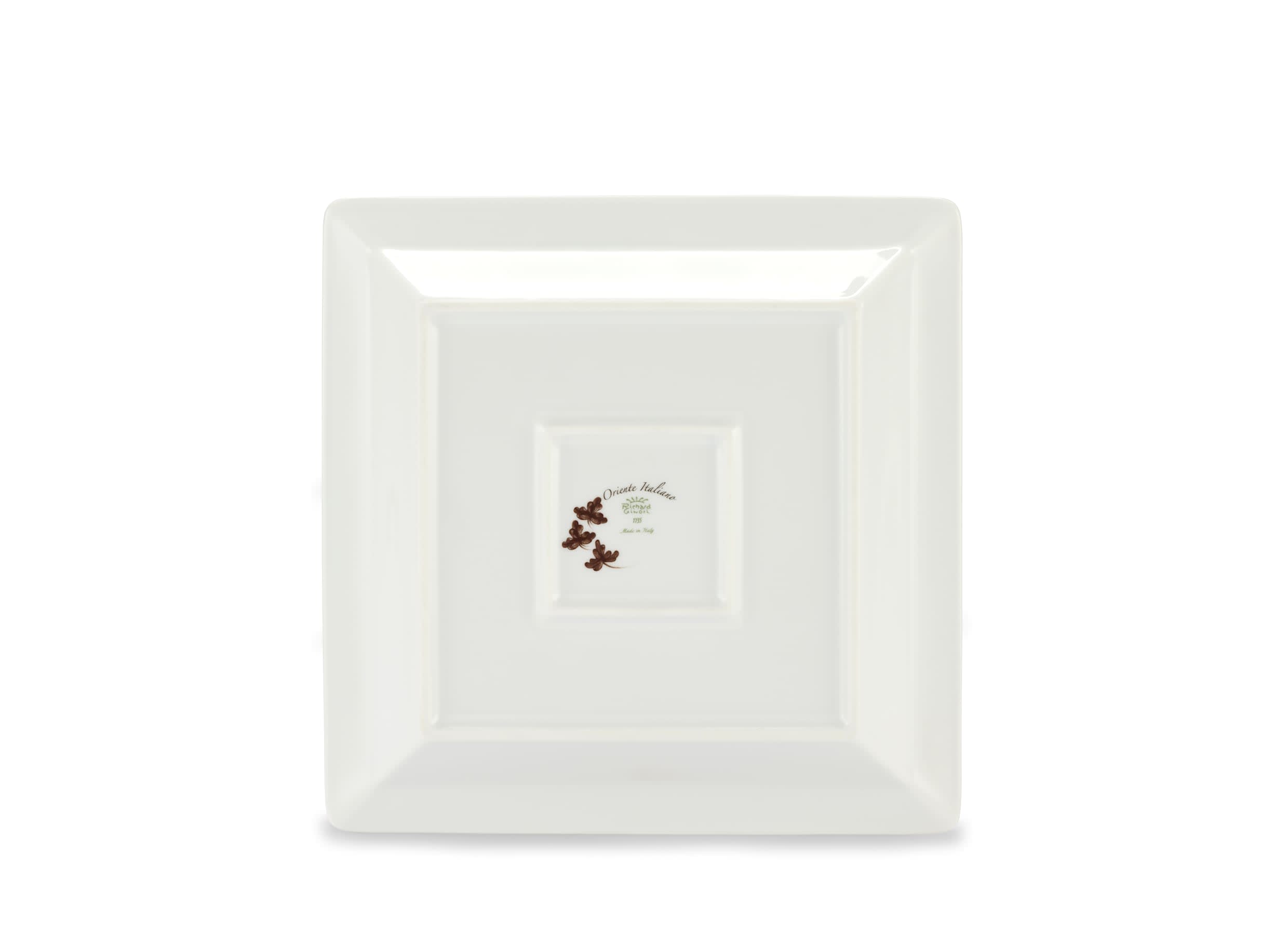Large square change tray brown Castagna | Oriente Italiano
