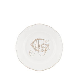 Corona Monogram assiettes à pain platino - personnalisable